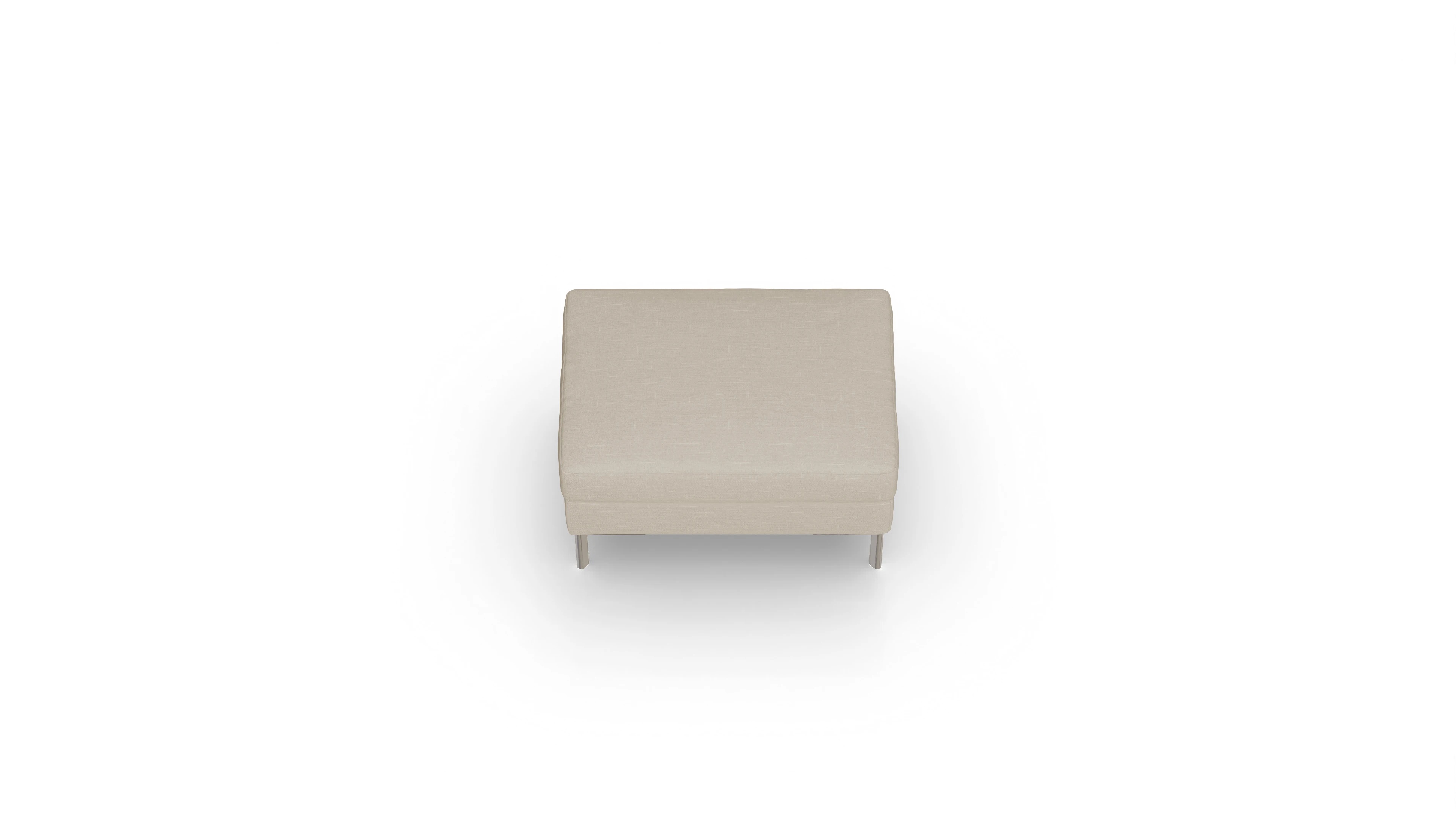 Ansicht des Produktes Pinedo Hocker in Stoff beige