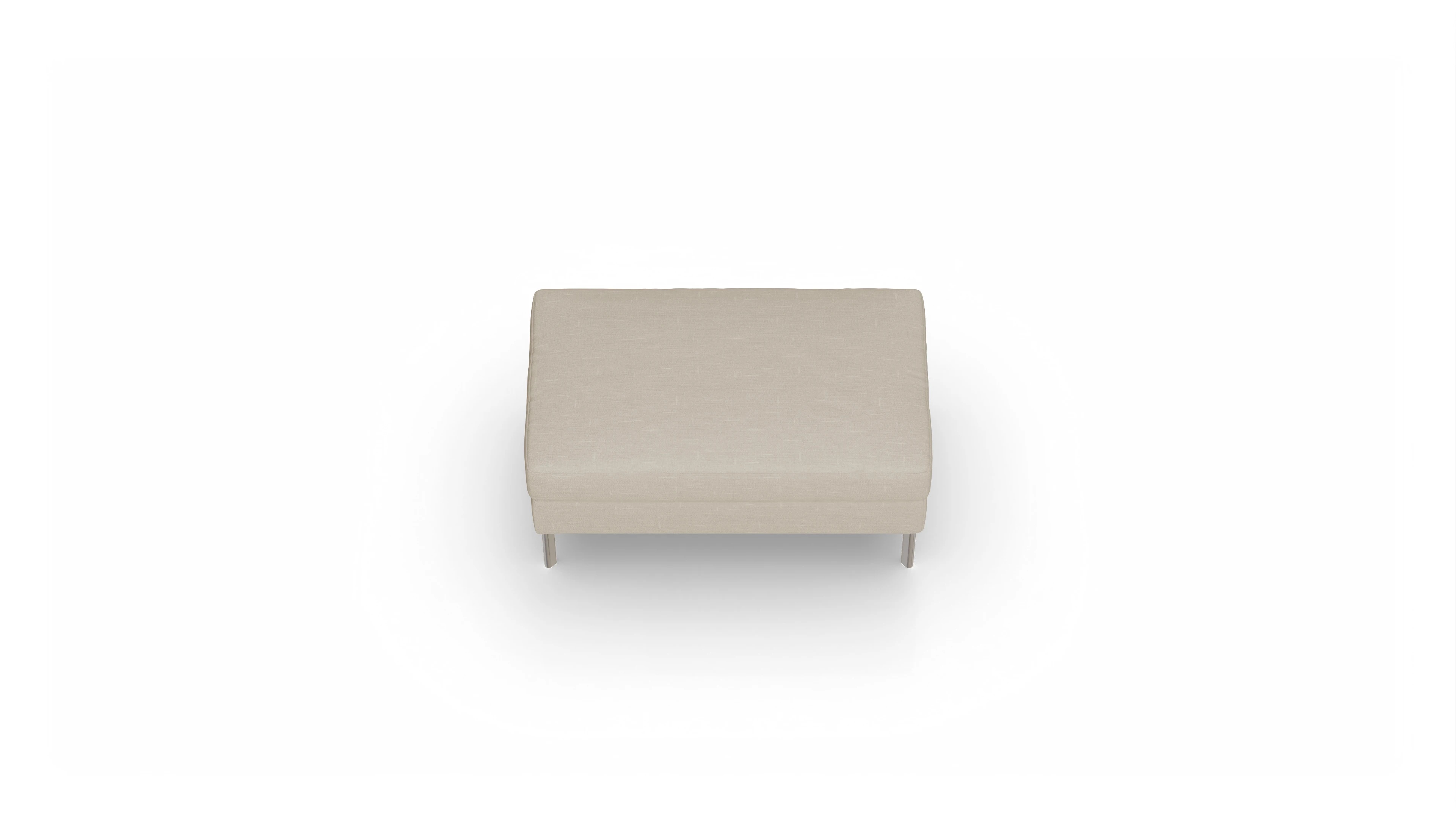 Ansicht des Produktes Pinedo Hocker in Stoff beige