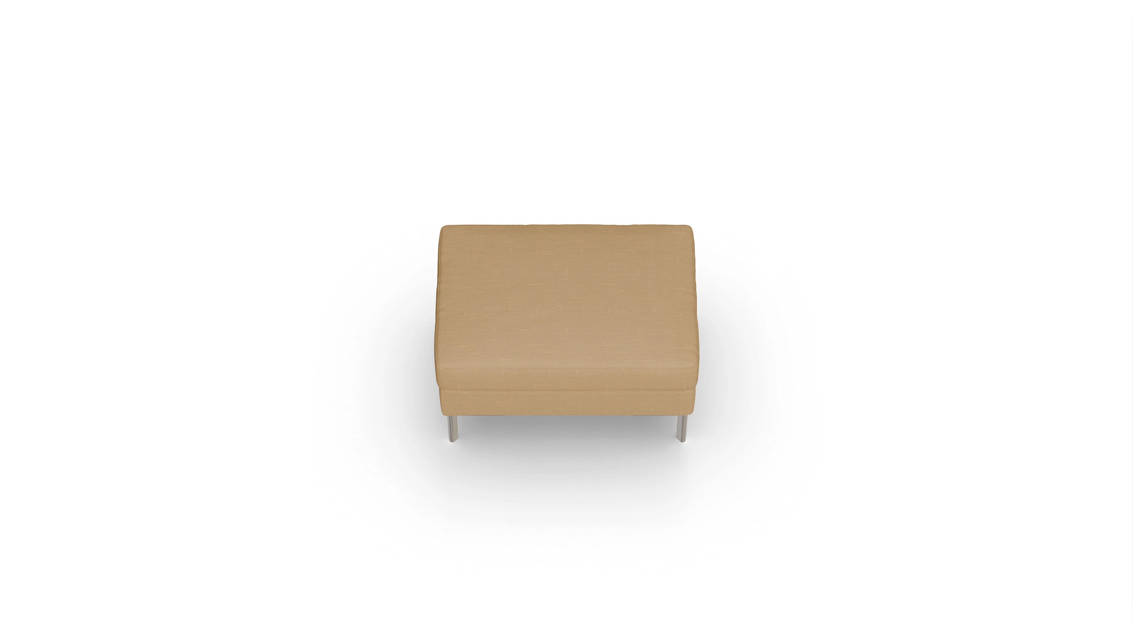 Ansicht des Produktes Pinedo Hocker in Stoff gelb