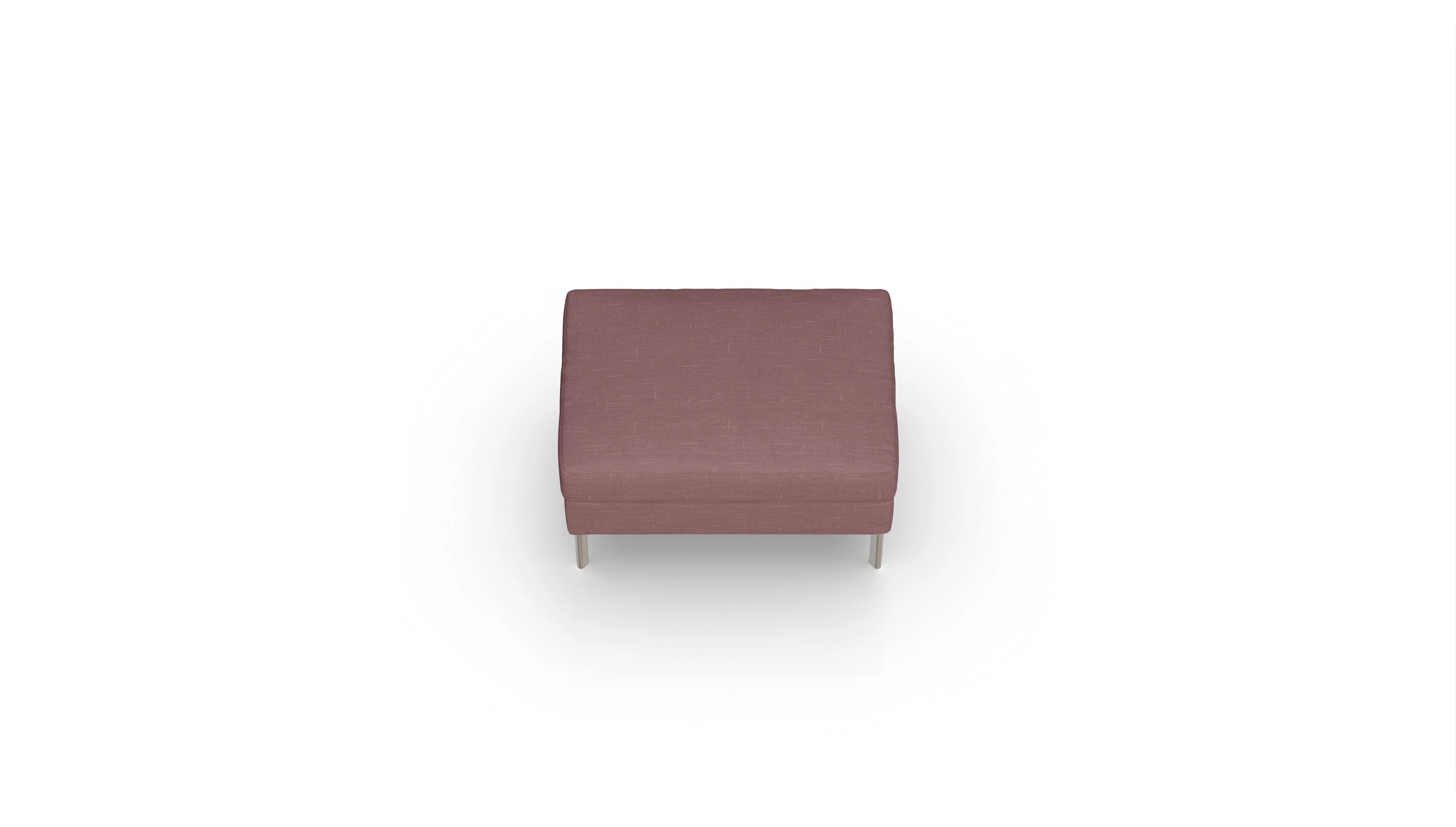 Ansicht des Produktes Pinedo Hocker in Stoff rot