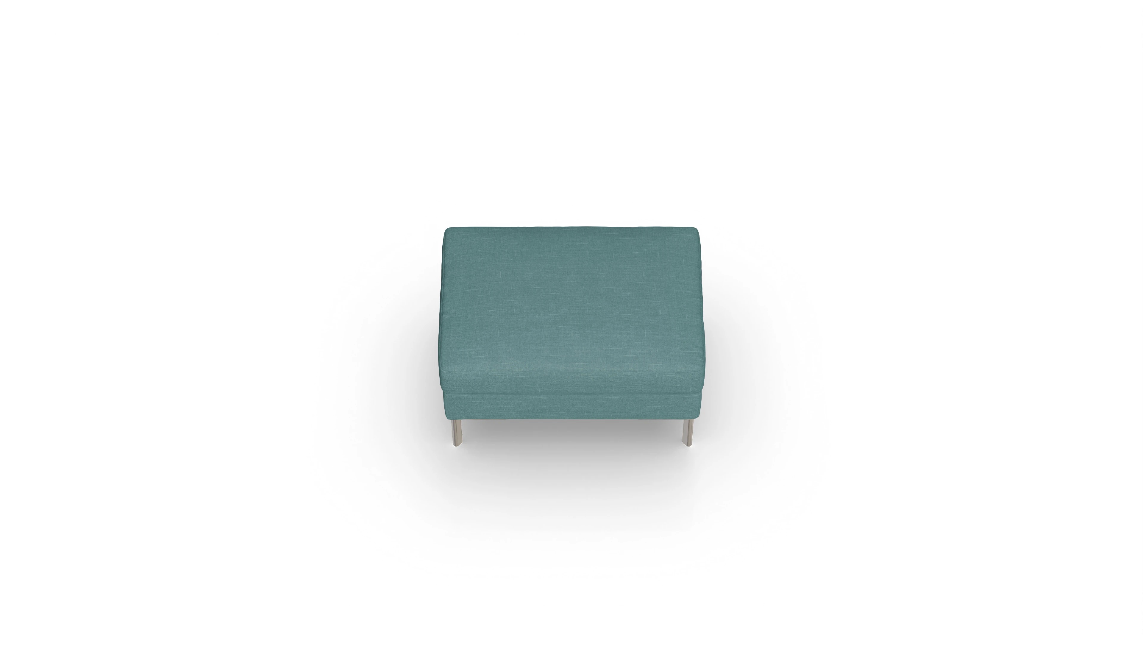 Pinedo Stoffhocker Ansicht des Produktes Pinedo Hocker in Stoff grün