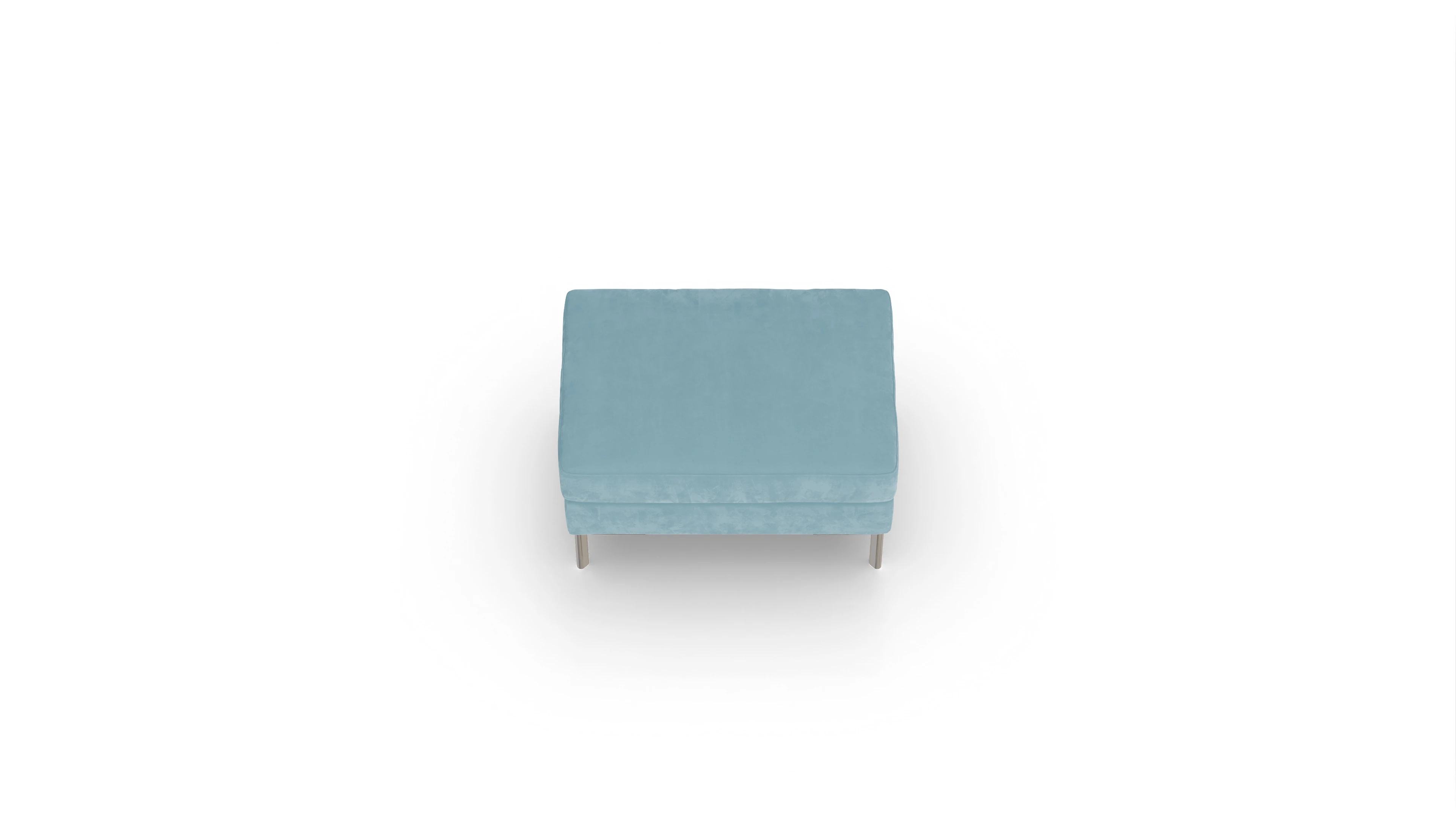 Ansicht des Produktes Pinedo Hocker in Samt blau