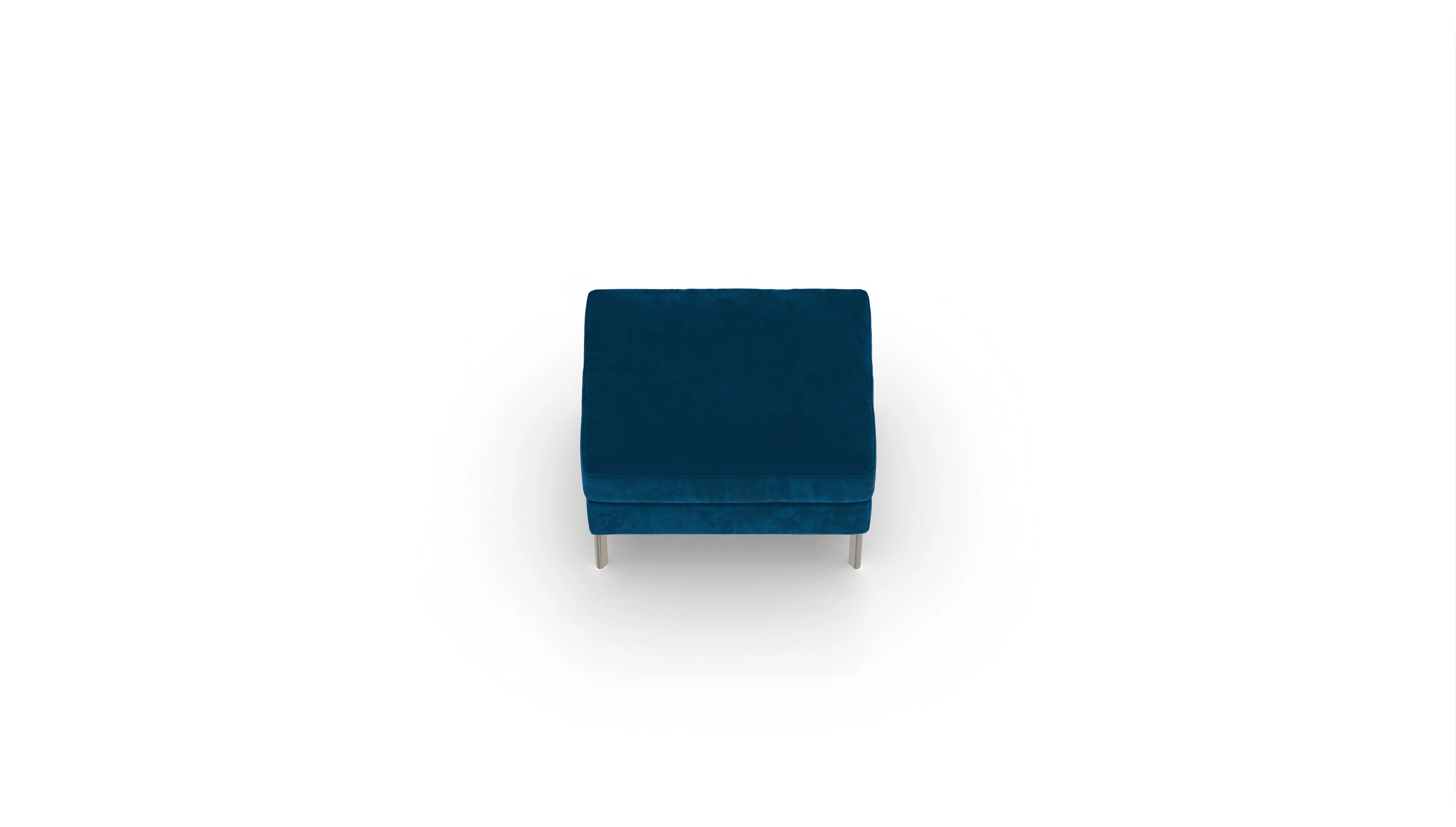 Pinedo Stoffhocker Ansicht des Produktes Pinedo Hocker in Samt blau
