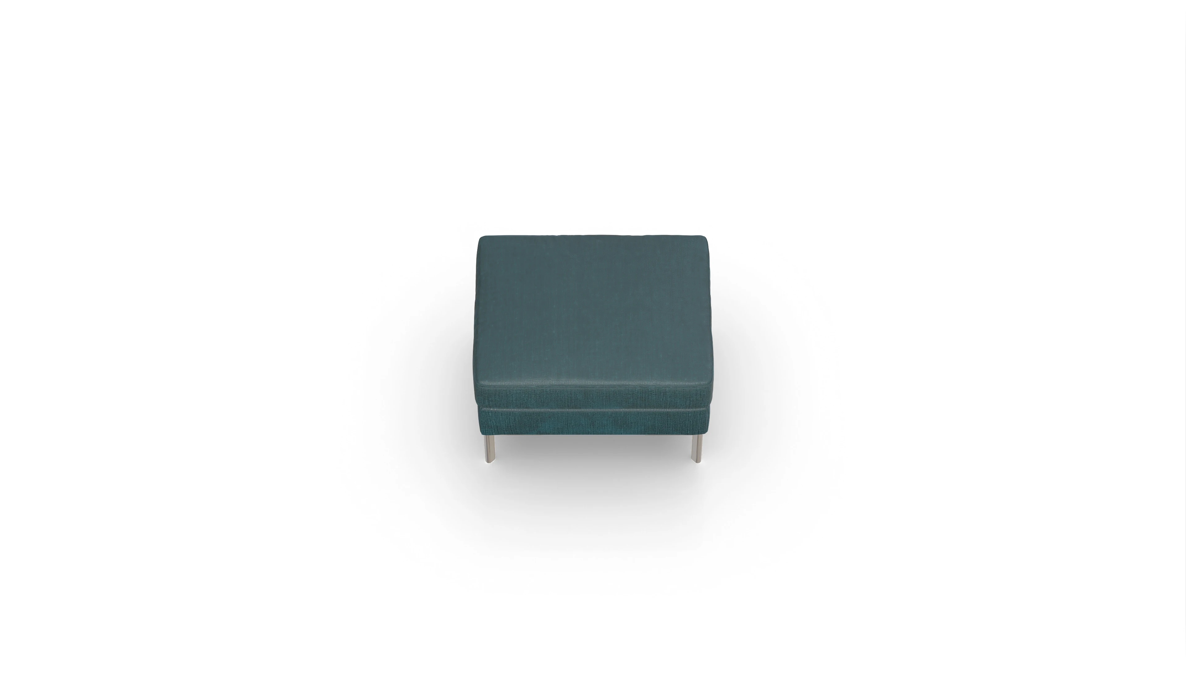 Ansicht des Produktes Pinedo Hocker in Stoff grün