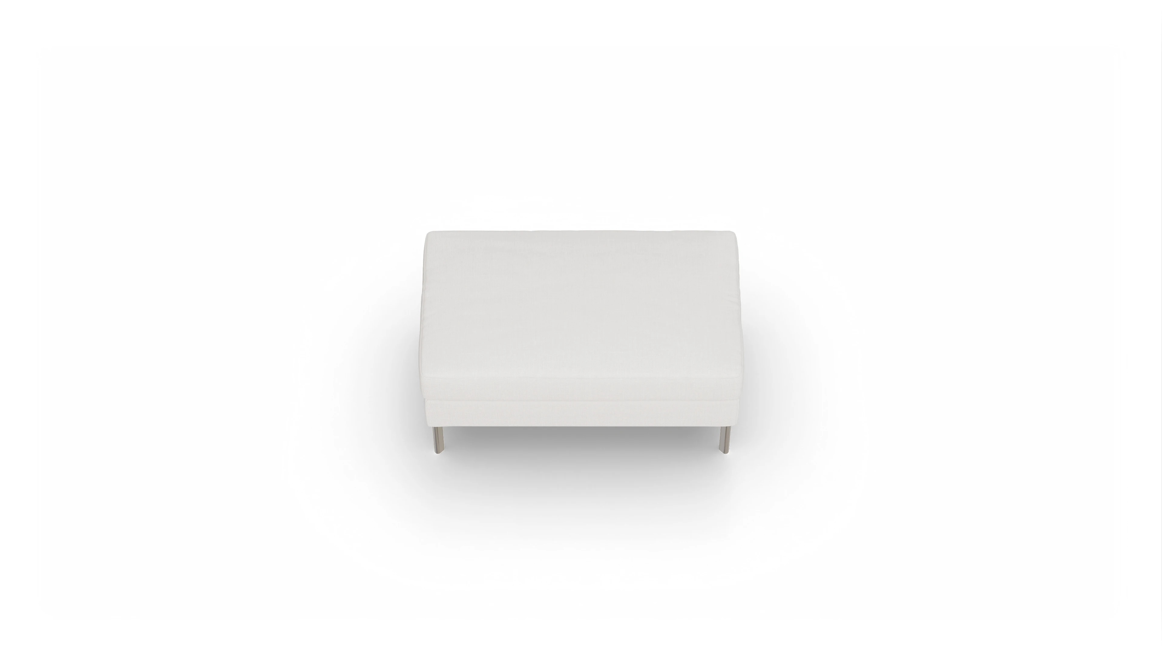 Ansicht des Produktes Pinedo Hocker in Stoff weiß