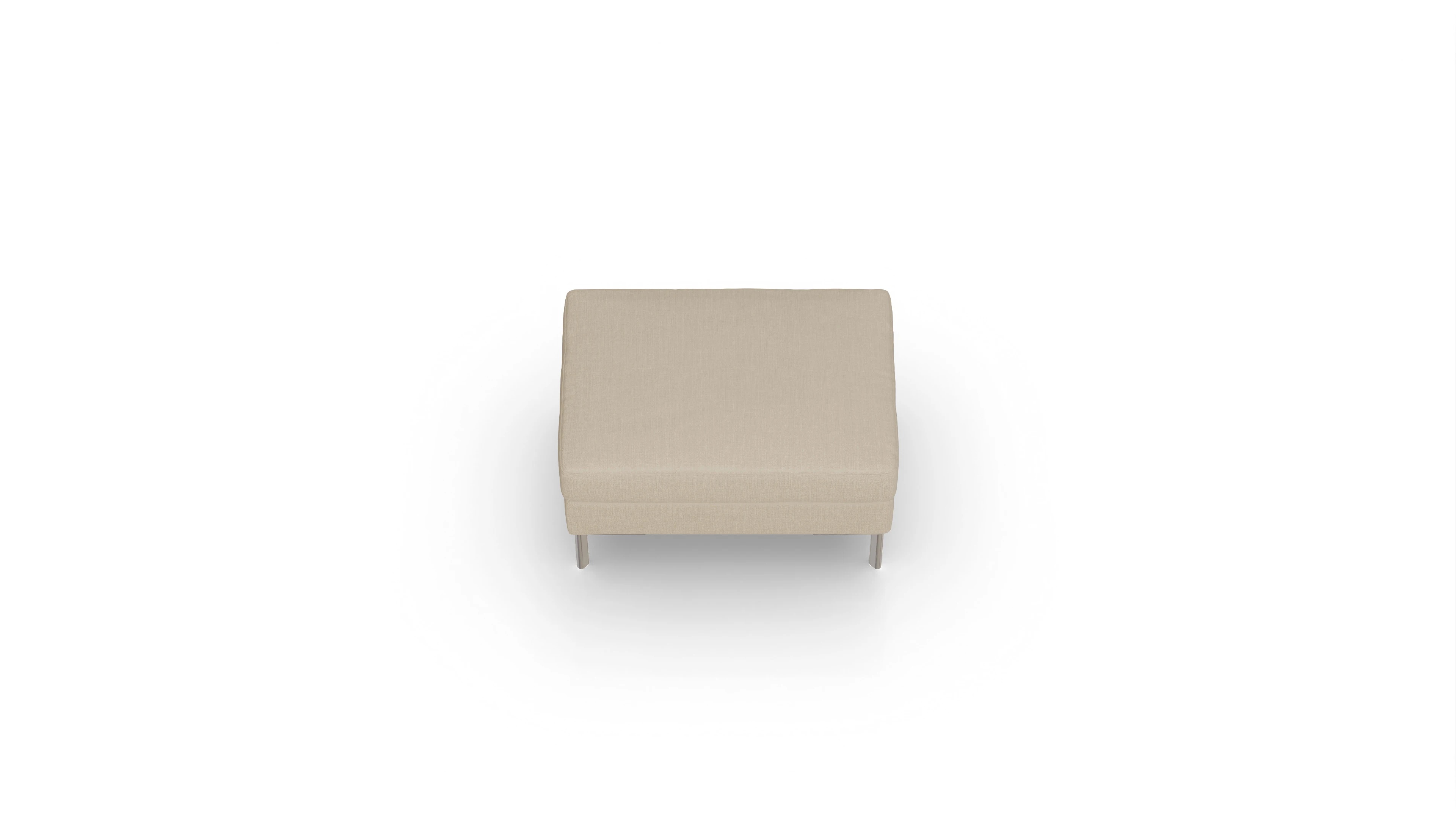 Ansicht des Produktes Pinedo Hocker in Stoff beige