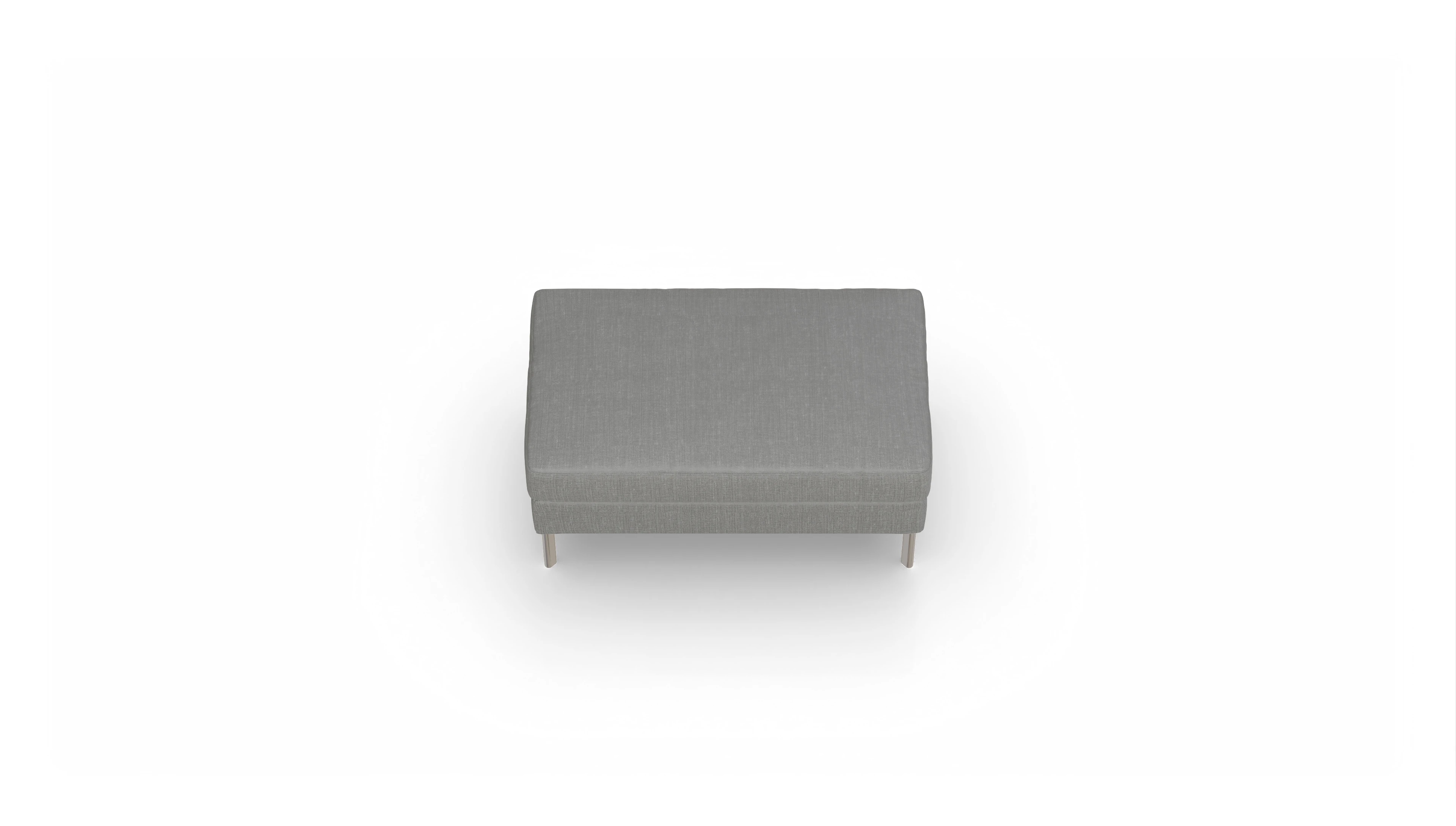 Ansicht des Produktes Pinedo Hocker in Stoff grau