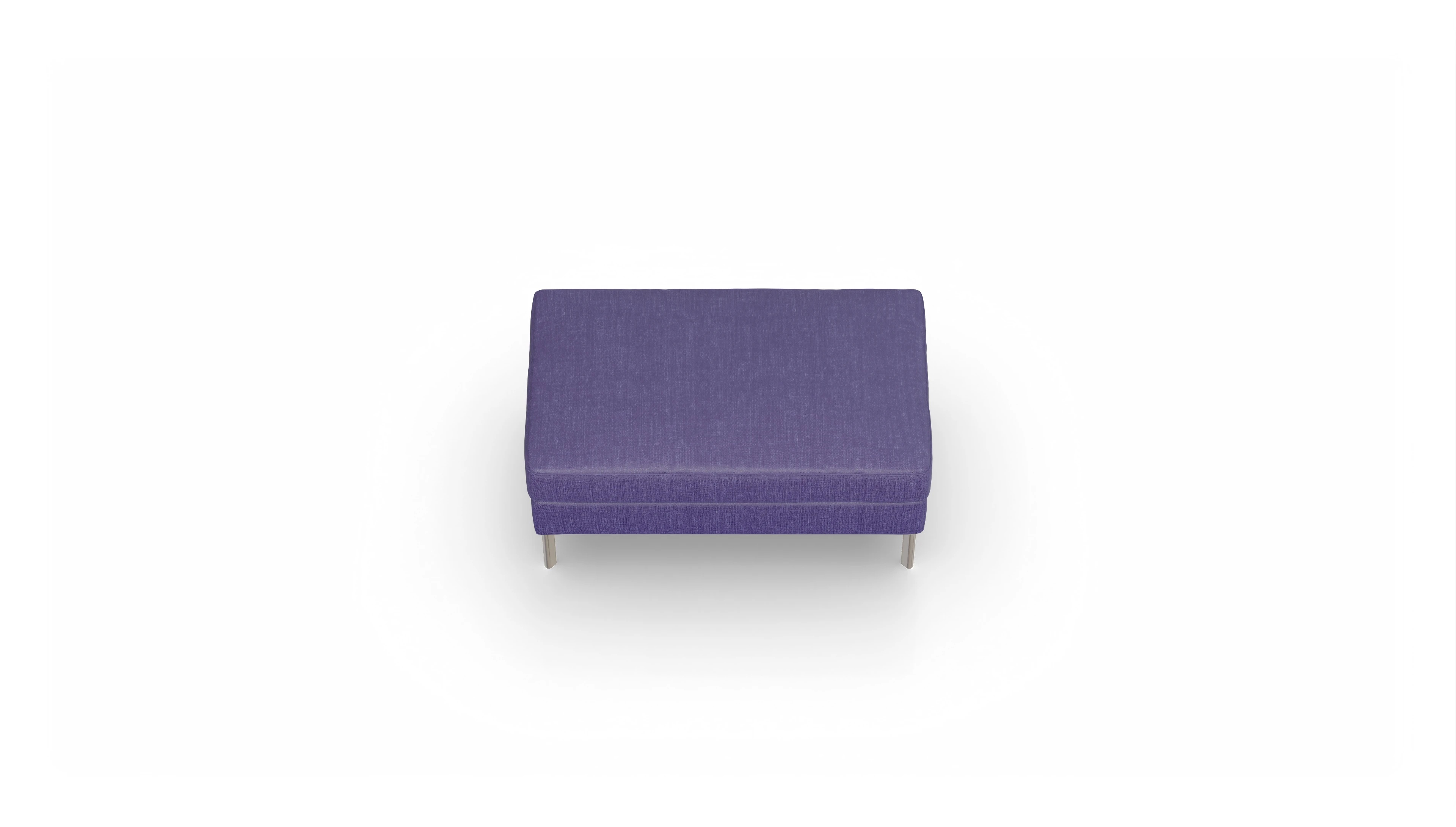 Ansicht des Produktes Pinedo Hocker in Stoff blau