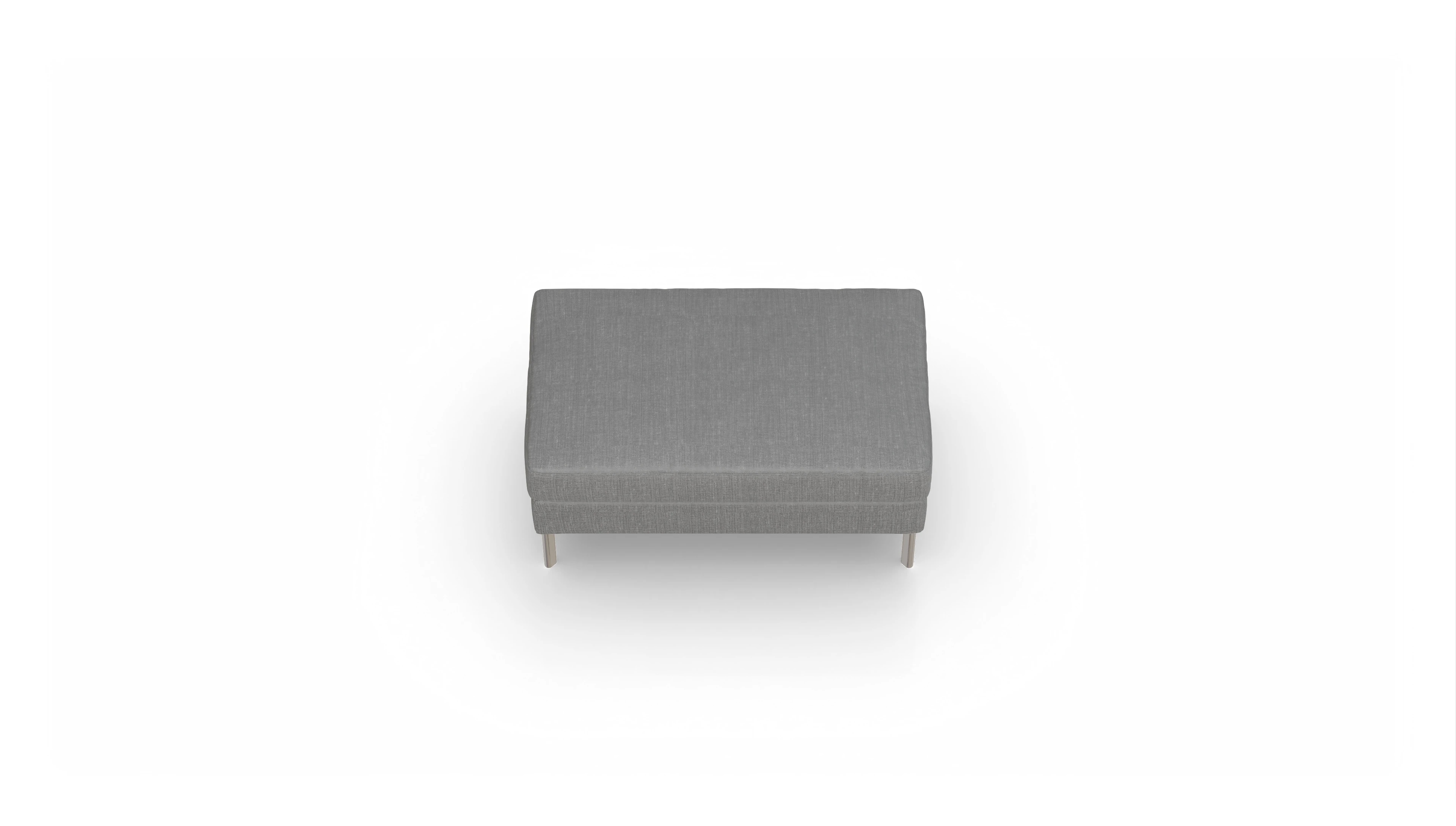 Ansicht des Produktes Pinedo Hocker in Stoff grau