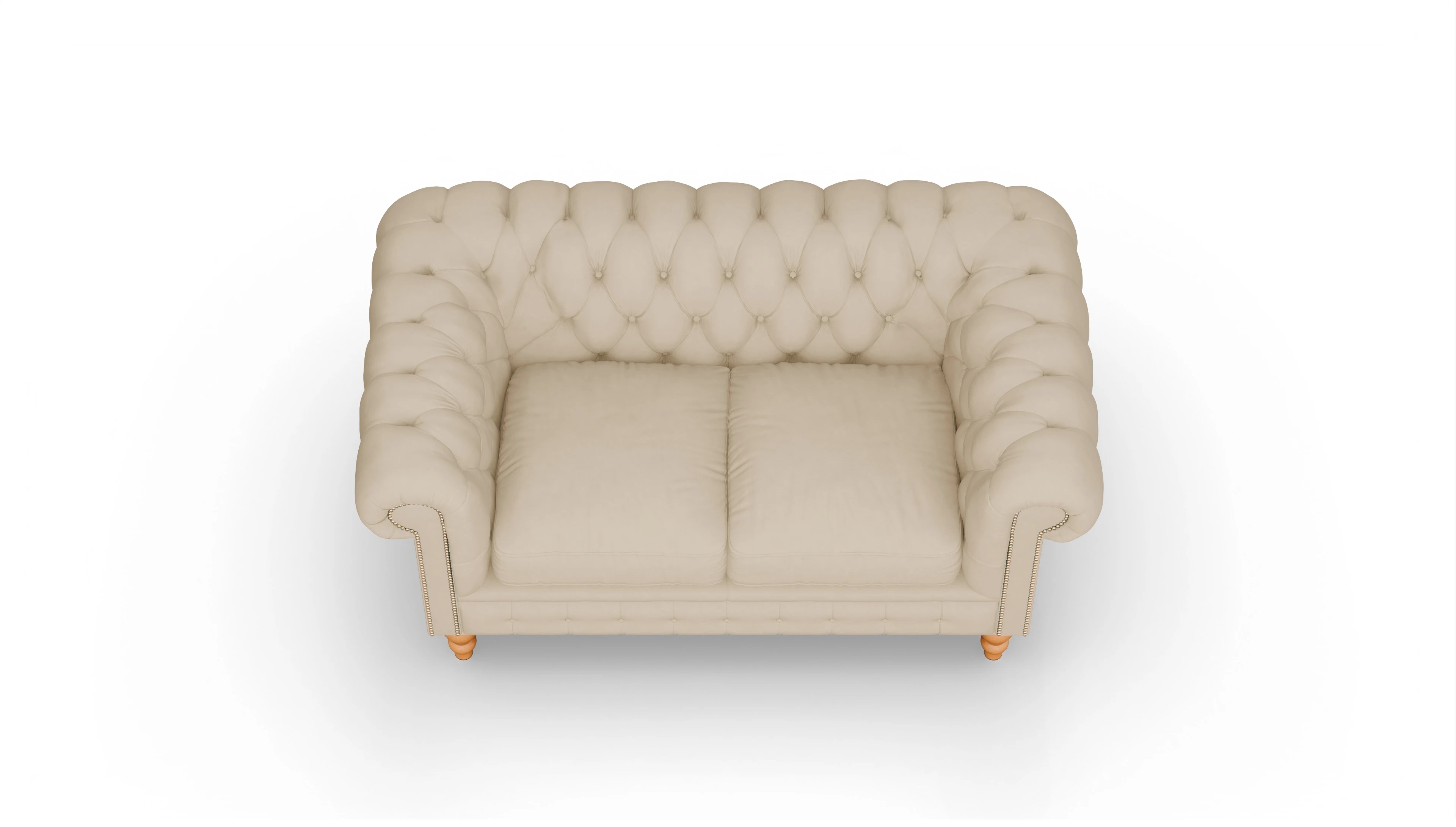 Ansicht des Produktes Russel 2-Sitzer in Leder beige