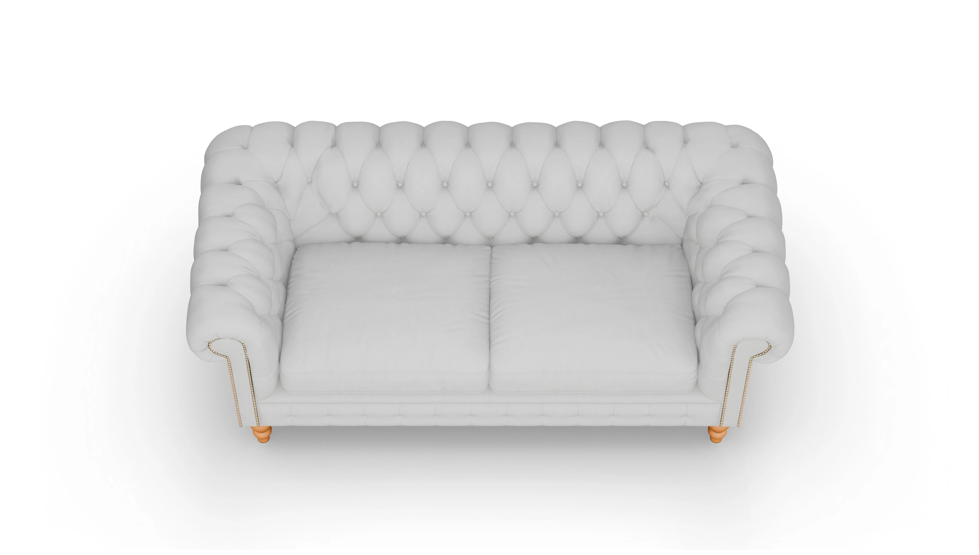 Ansicht des Produktes Russel 3-Sitzer in Leder weiß