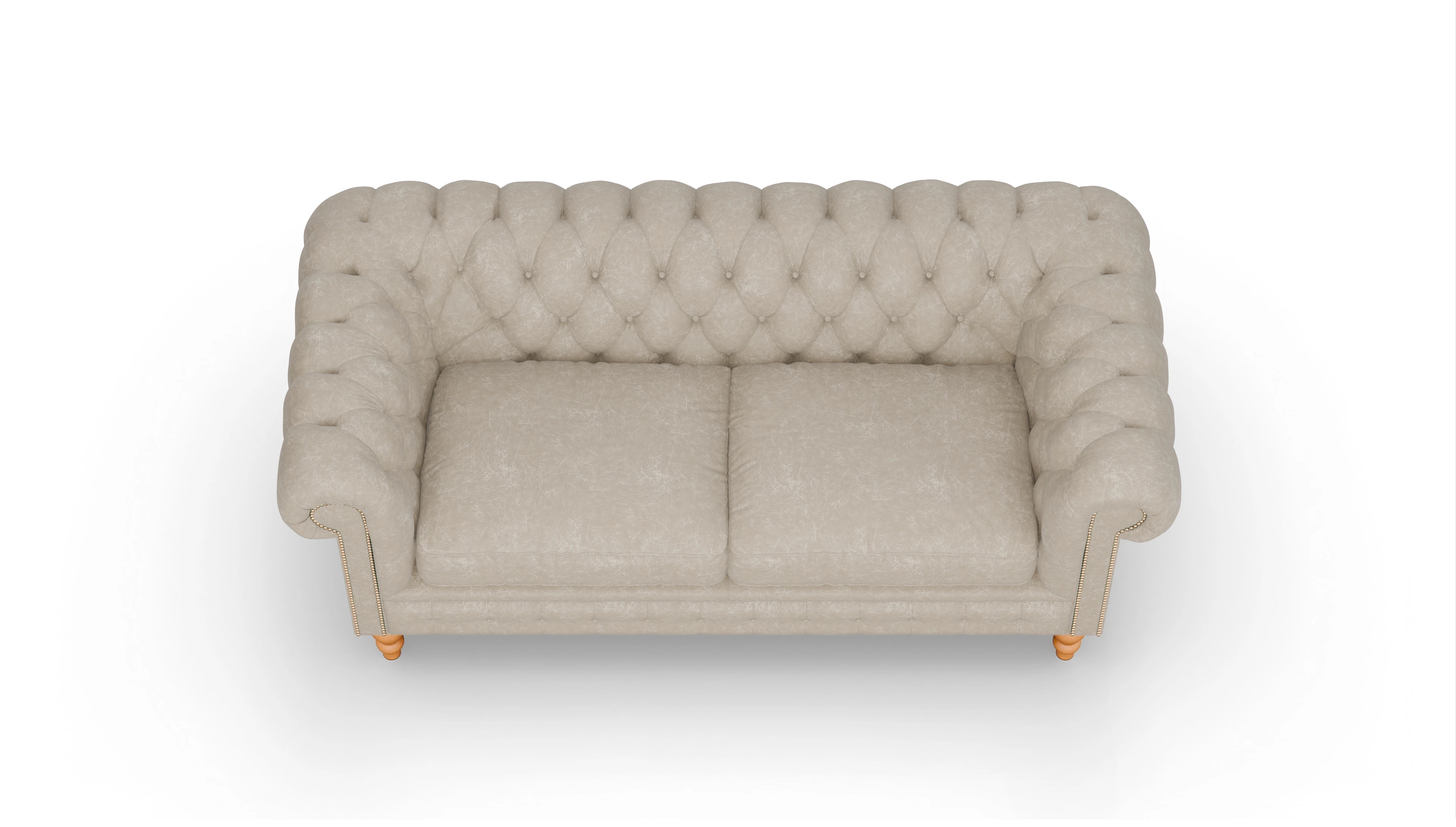 Ansicht des Produktes Russel 3-Sitzer in Leder beige