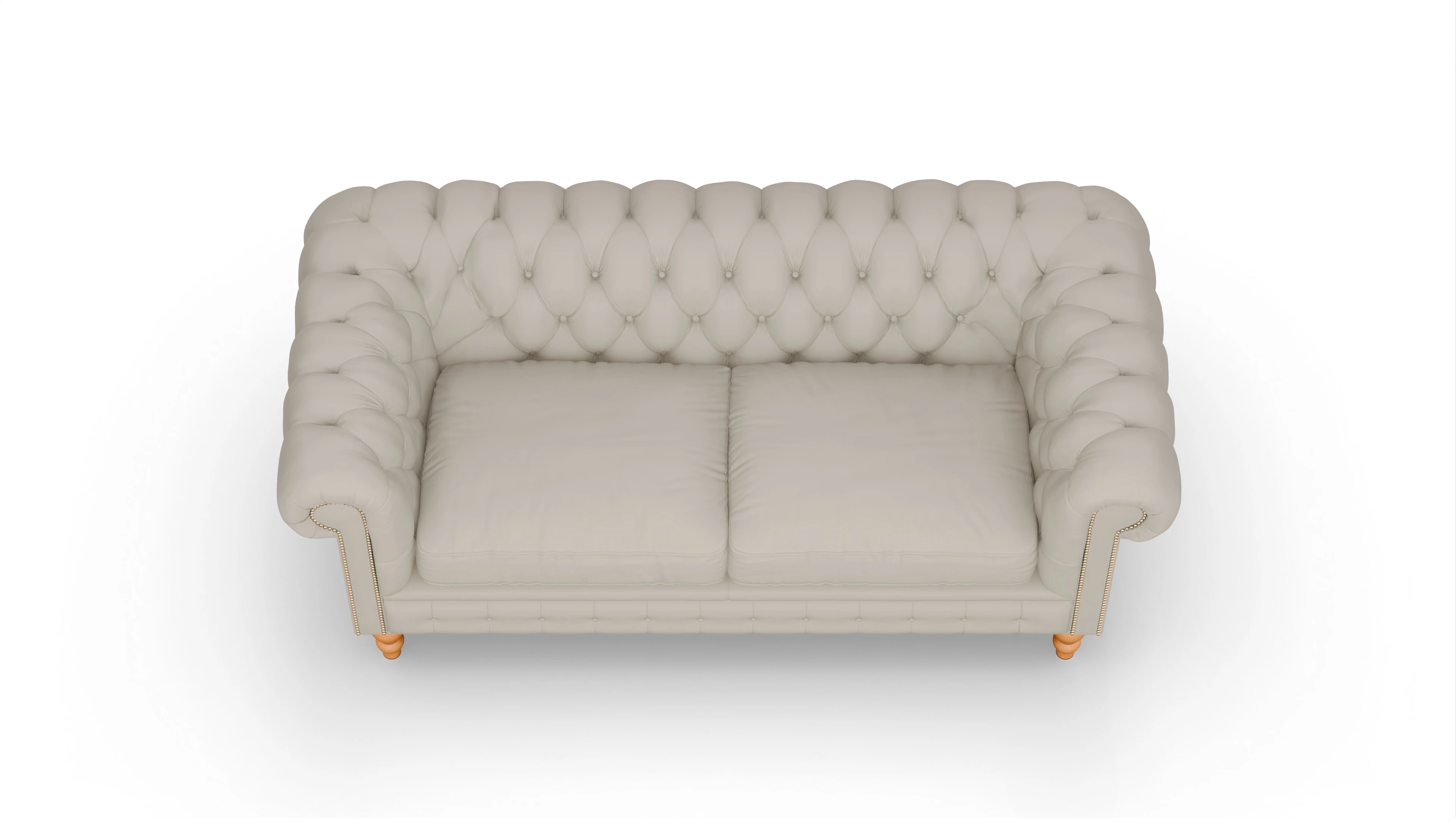 Ansicht des Produktes Russel 3-Sitzer in Leder weiß