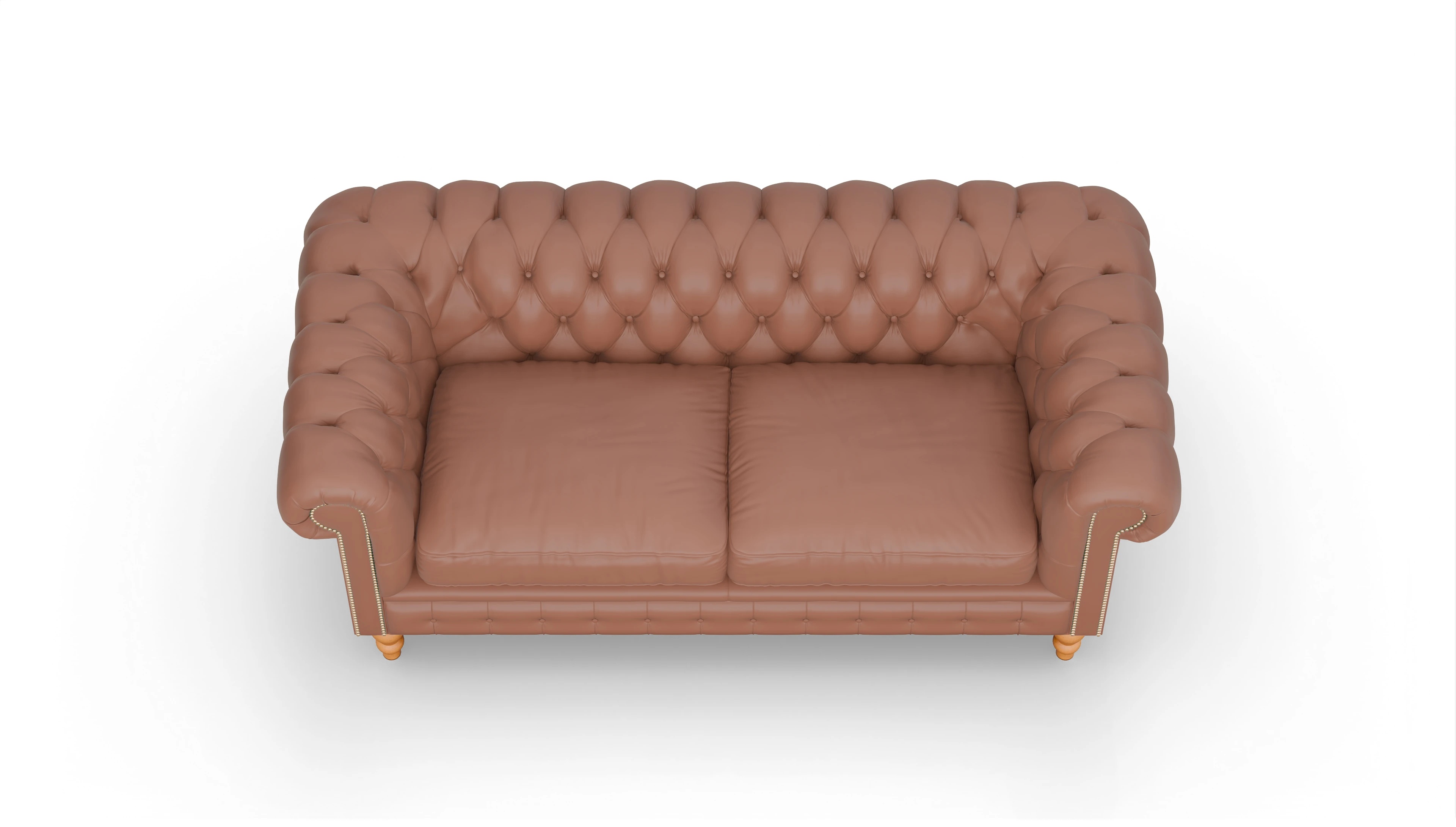 Ansicht des Produktes Russel 3-Sitzer in Leder braun