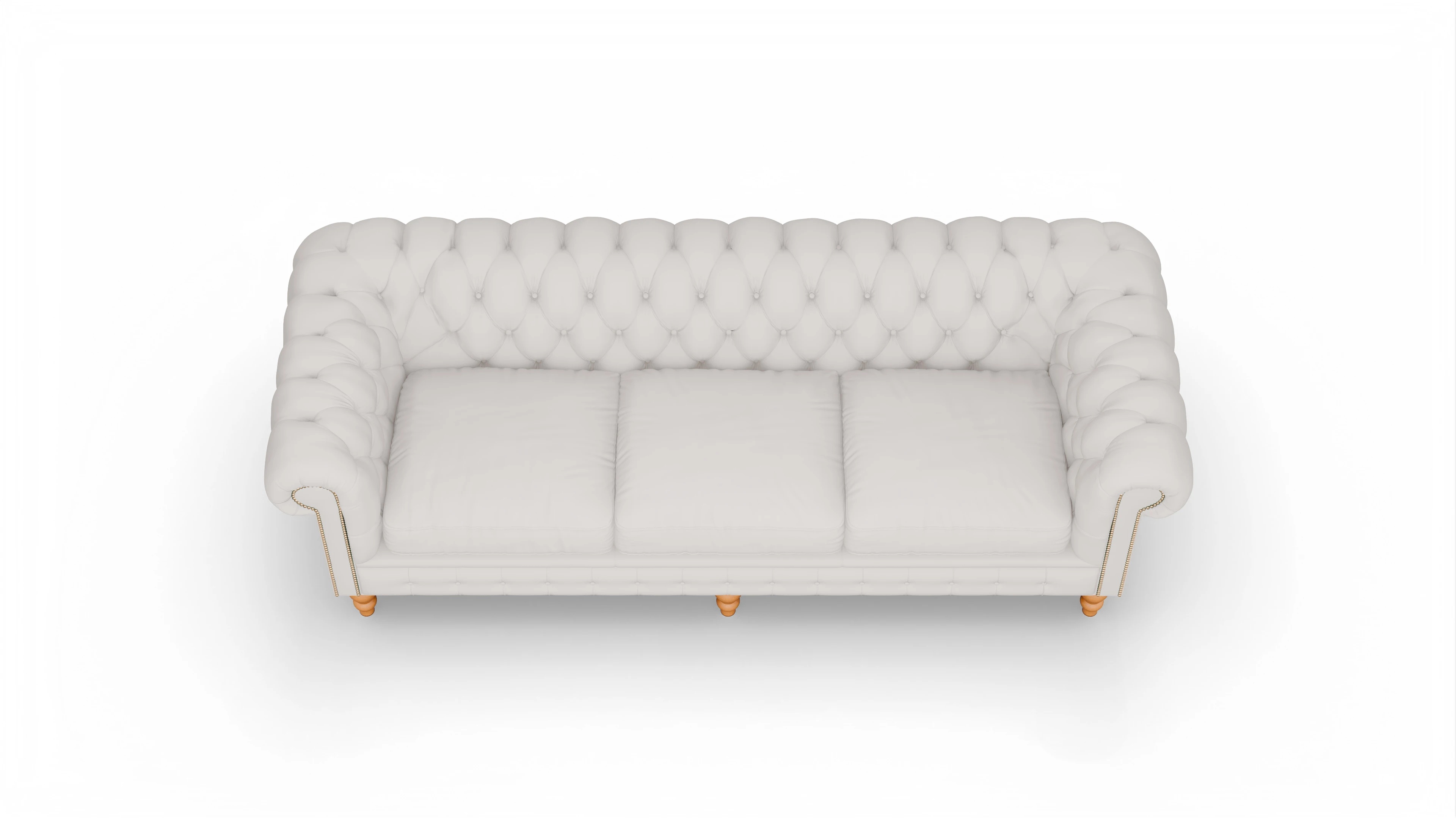 Ansicht des Produktes Russel 4-Sitzer in Leder weiß