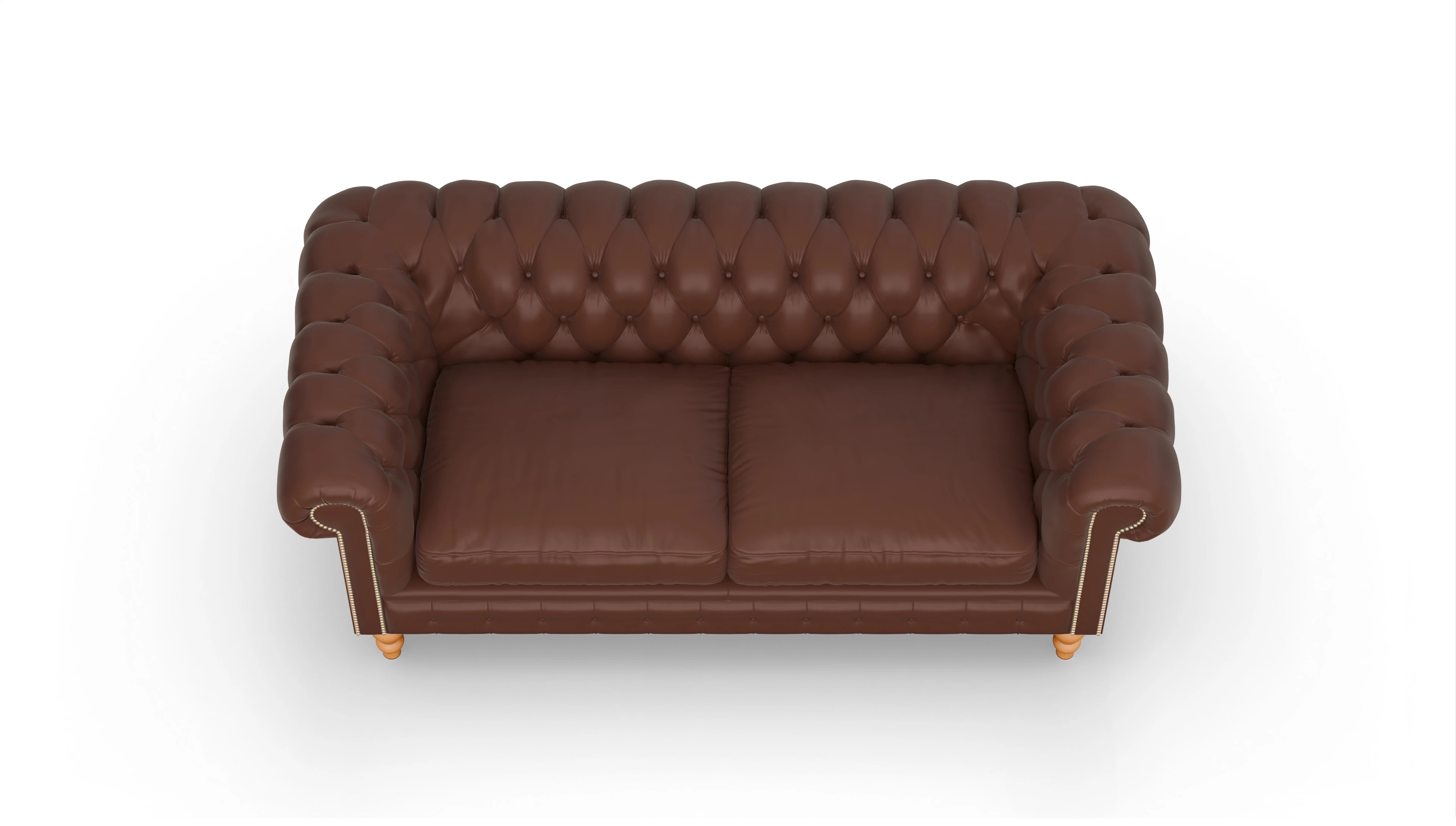 Ansicht des Produktes Russel 3-Sitzer in Leder braun