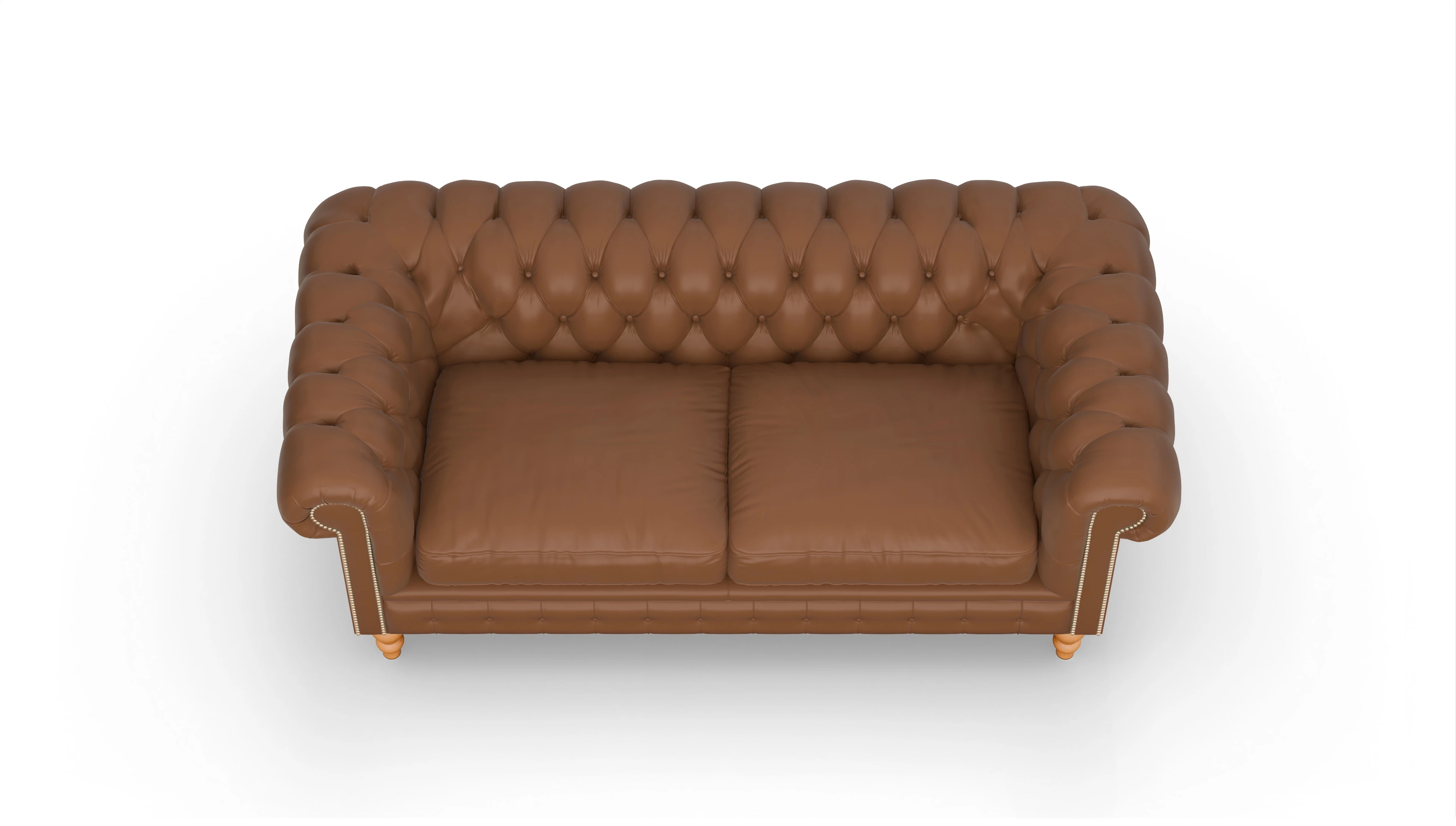 Ansicht des Produktes Russel 3-Sitzer in Leder braun