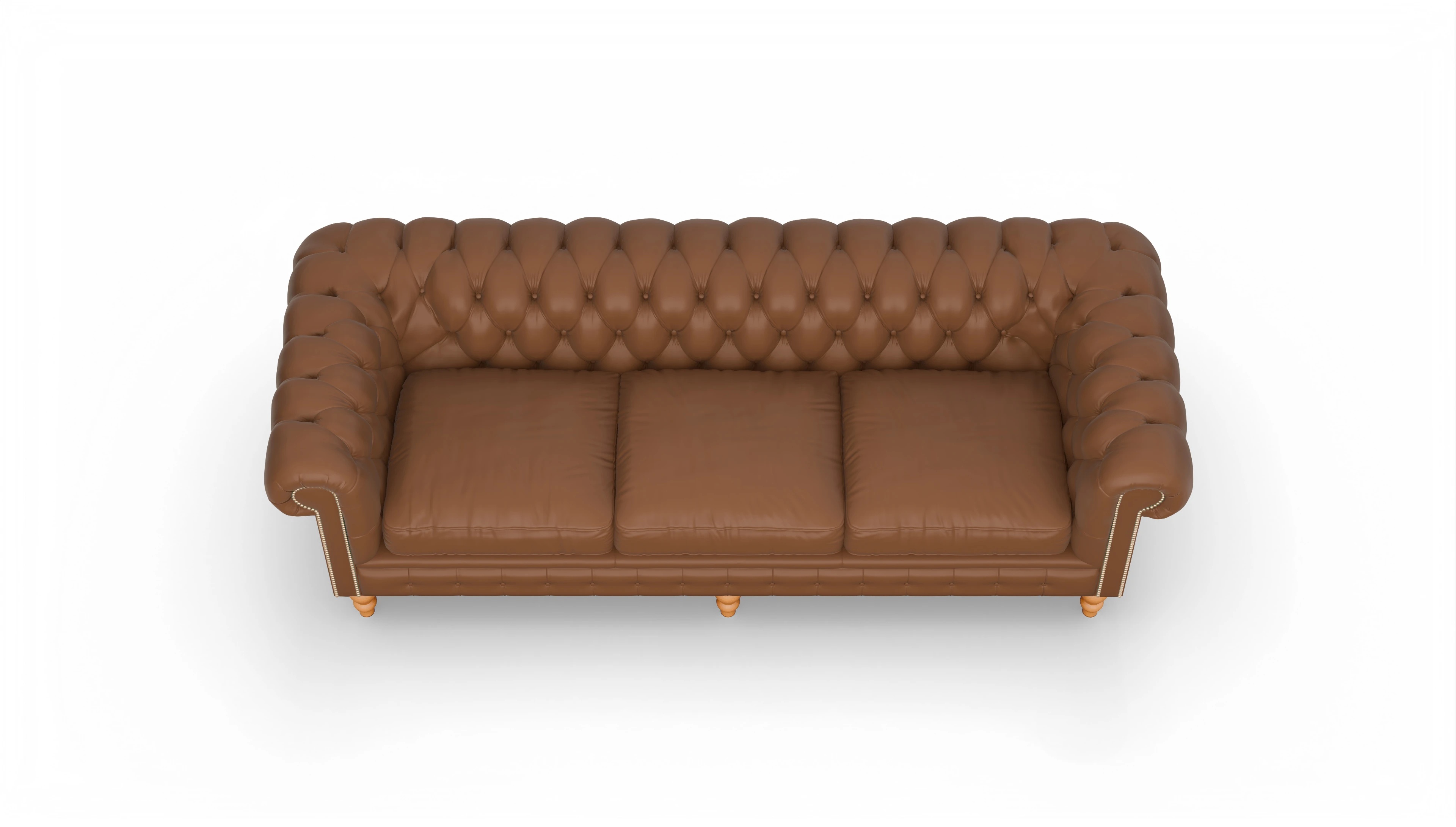 Ansicht des Produktes Russel 4-Sitzer in Leder braun