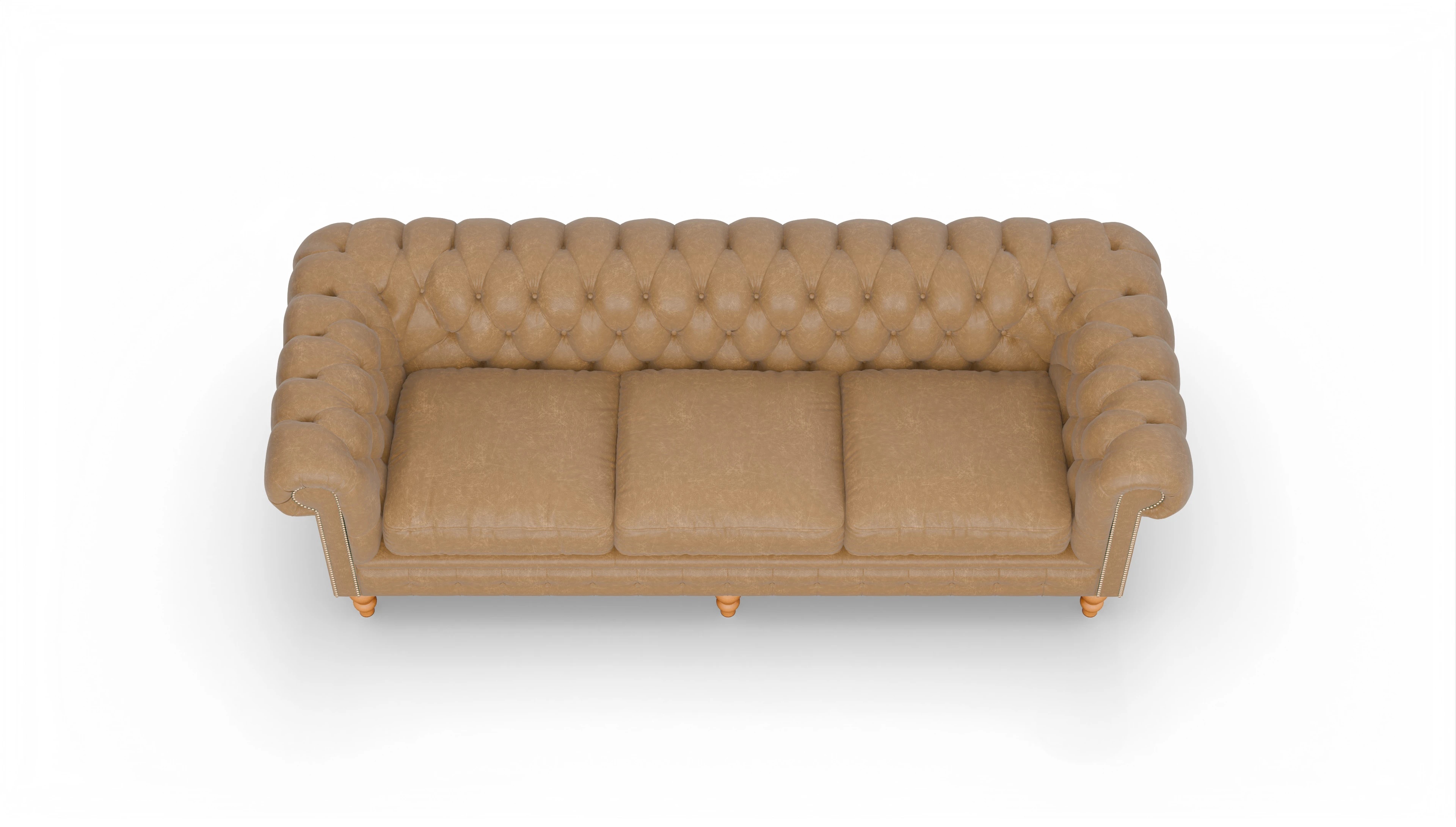 Ansicht des Produktes Russel 4-Sitzer in Leder beige