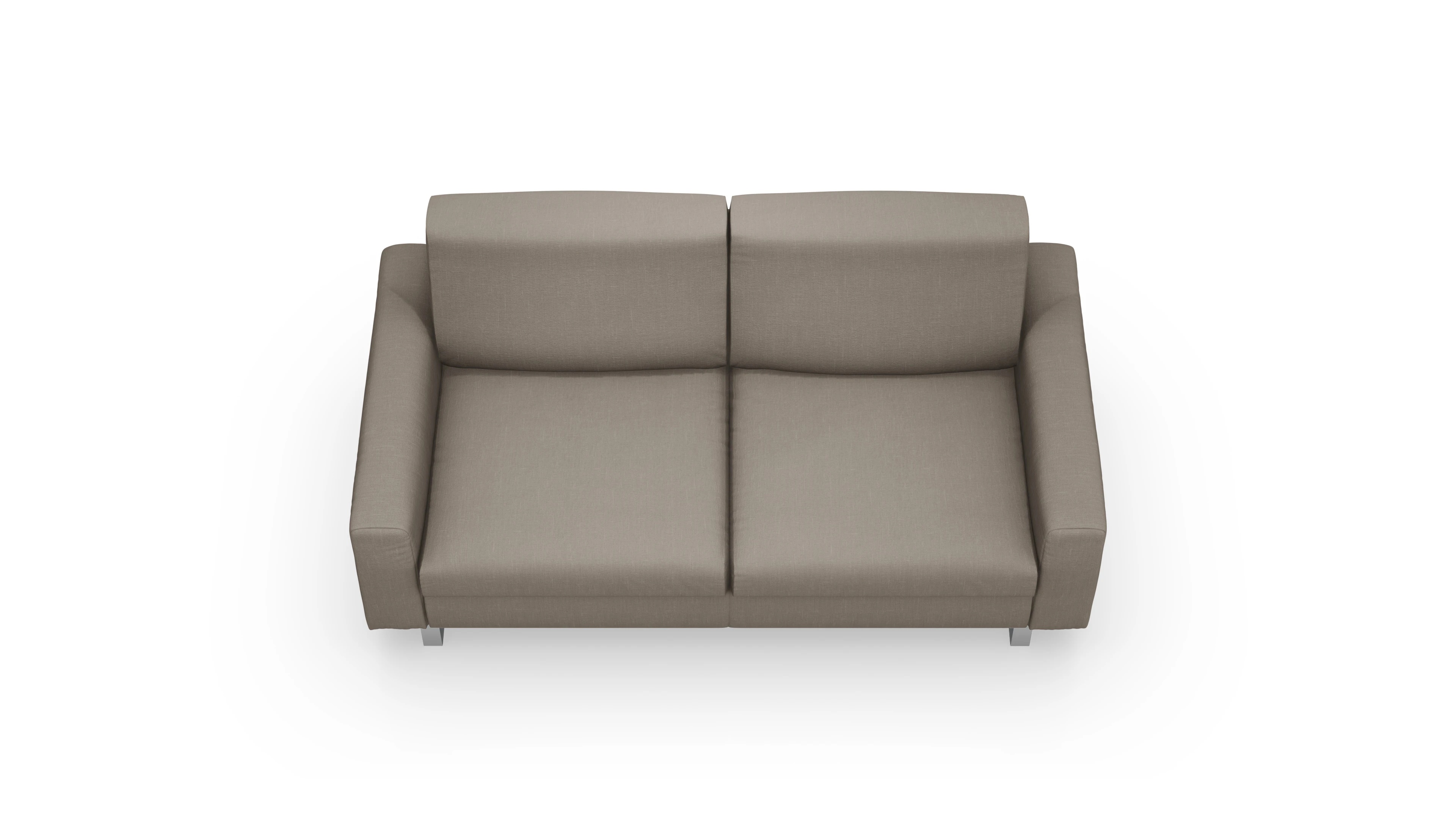 Schlafsofa Fontego Ansicht des Produktes Fontego 2,5-Sitzer in Stoff braun