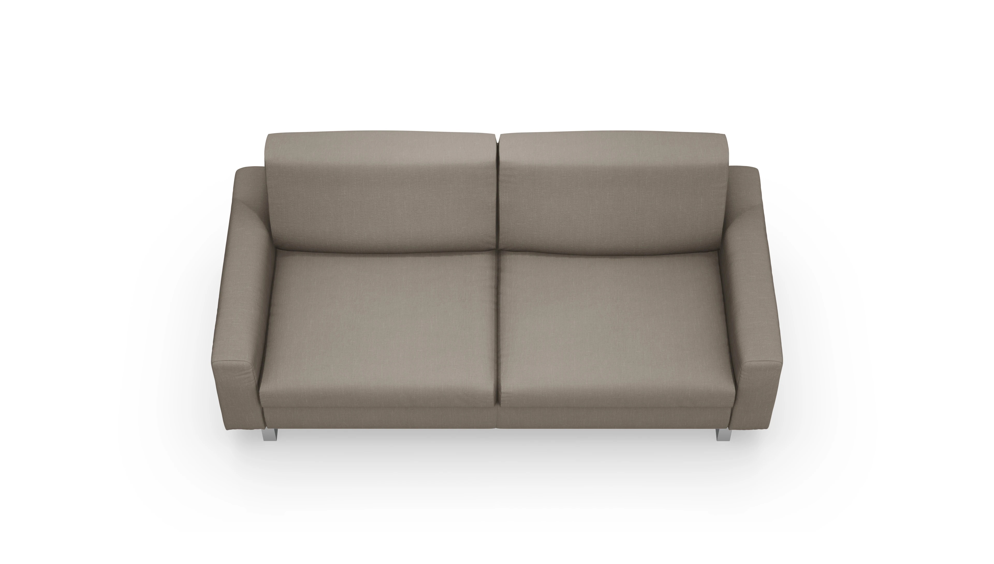 Schlafsofa Fontego Ansicht des Produktes Fontego 3-Sitzer in Stoff braun