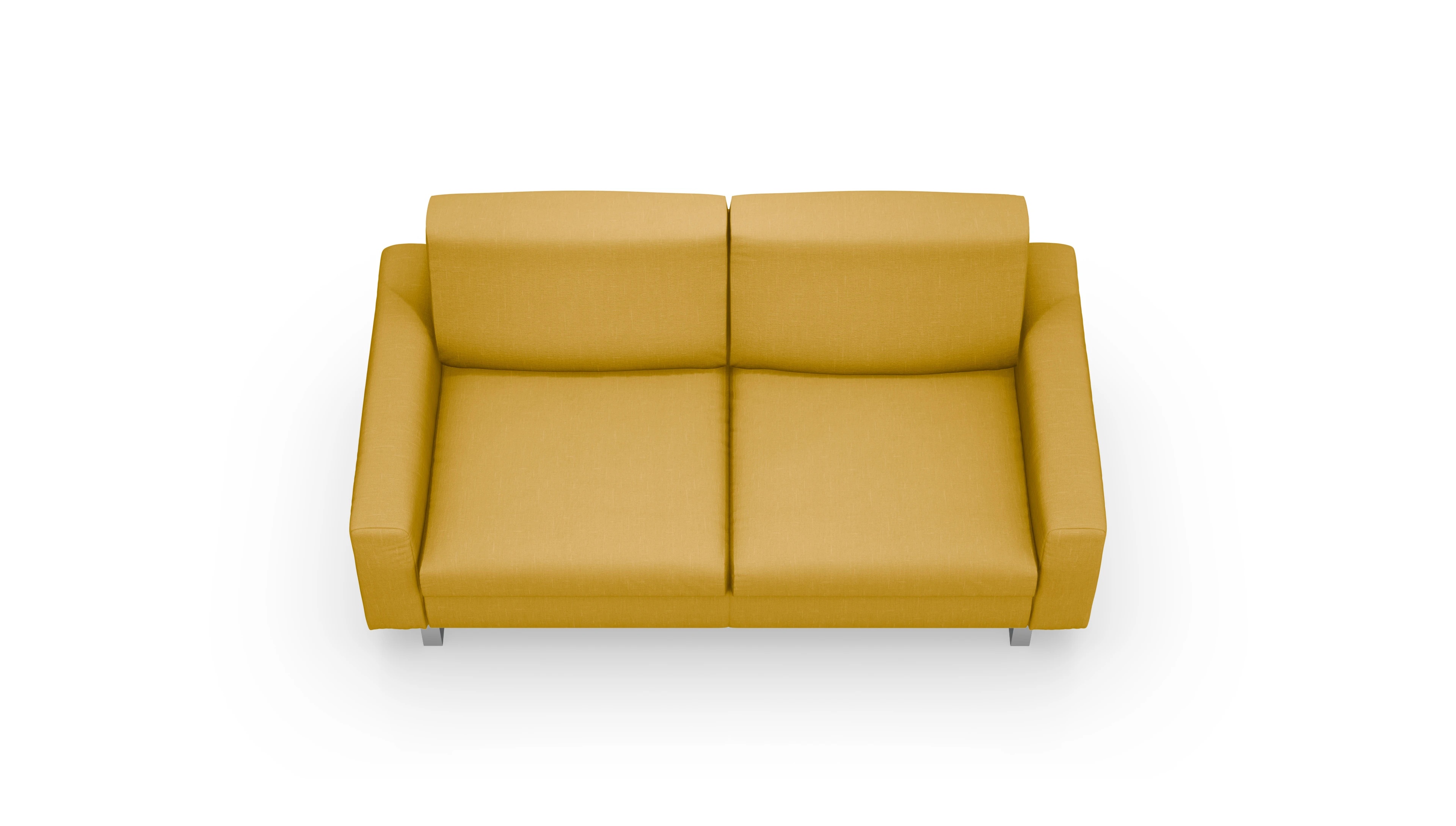 Schlafsofa Fontego Ansicht des Produktes Fontego 2,5-Sitzer in Stoff gelb