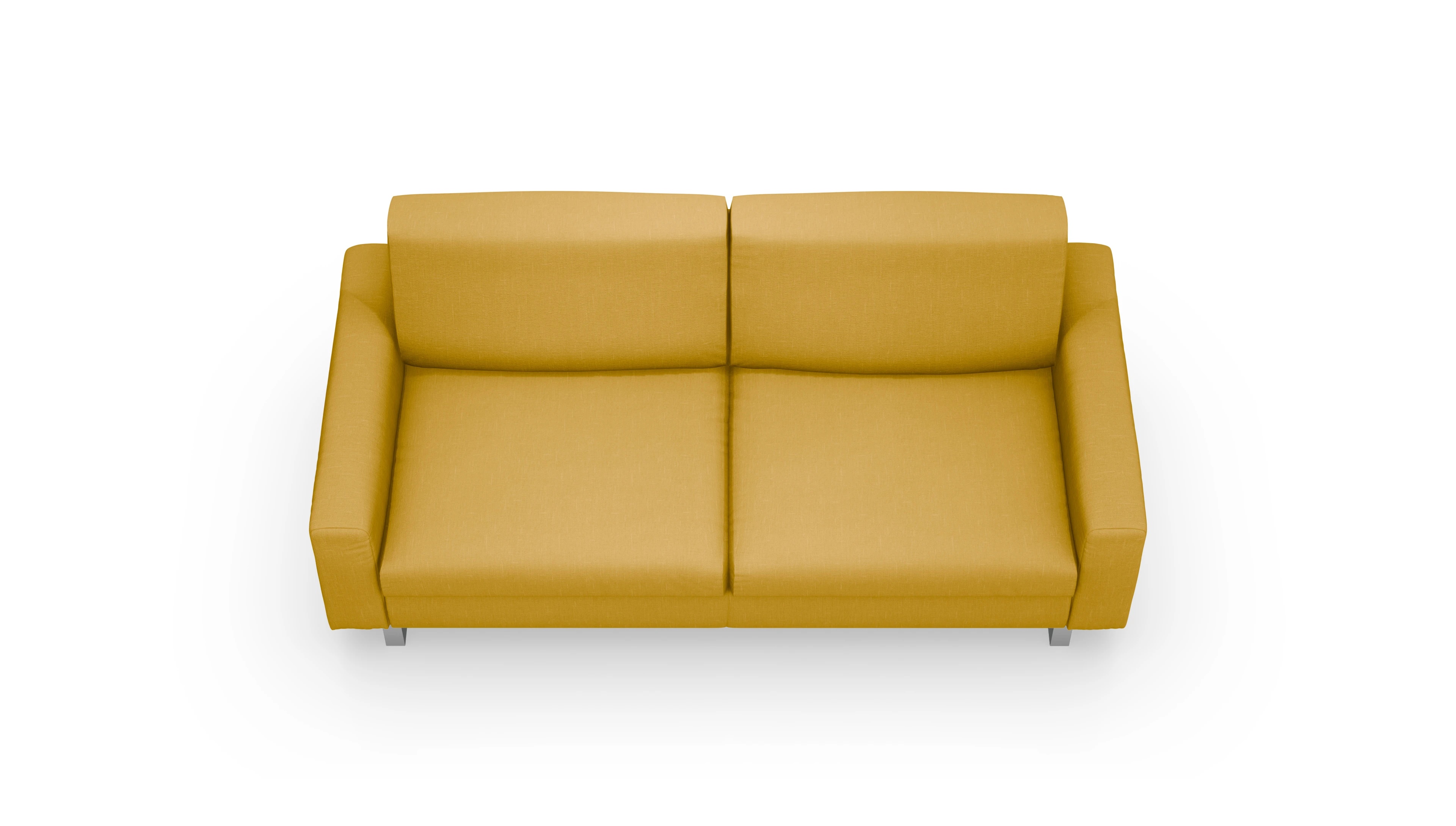 Schlafsofa Fontego Ansicht des Produktes Fontego 3-Sitzer in Stoff gelb