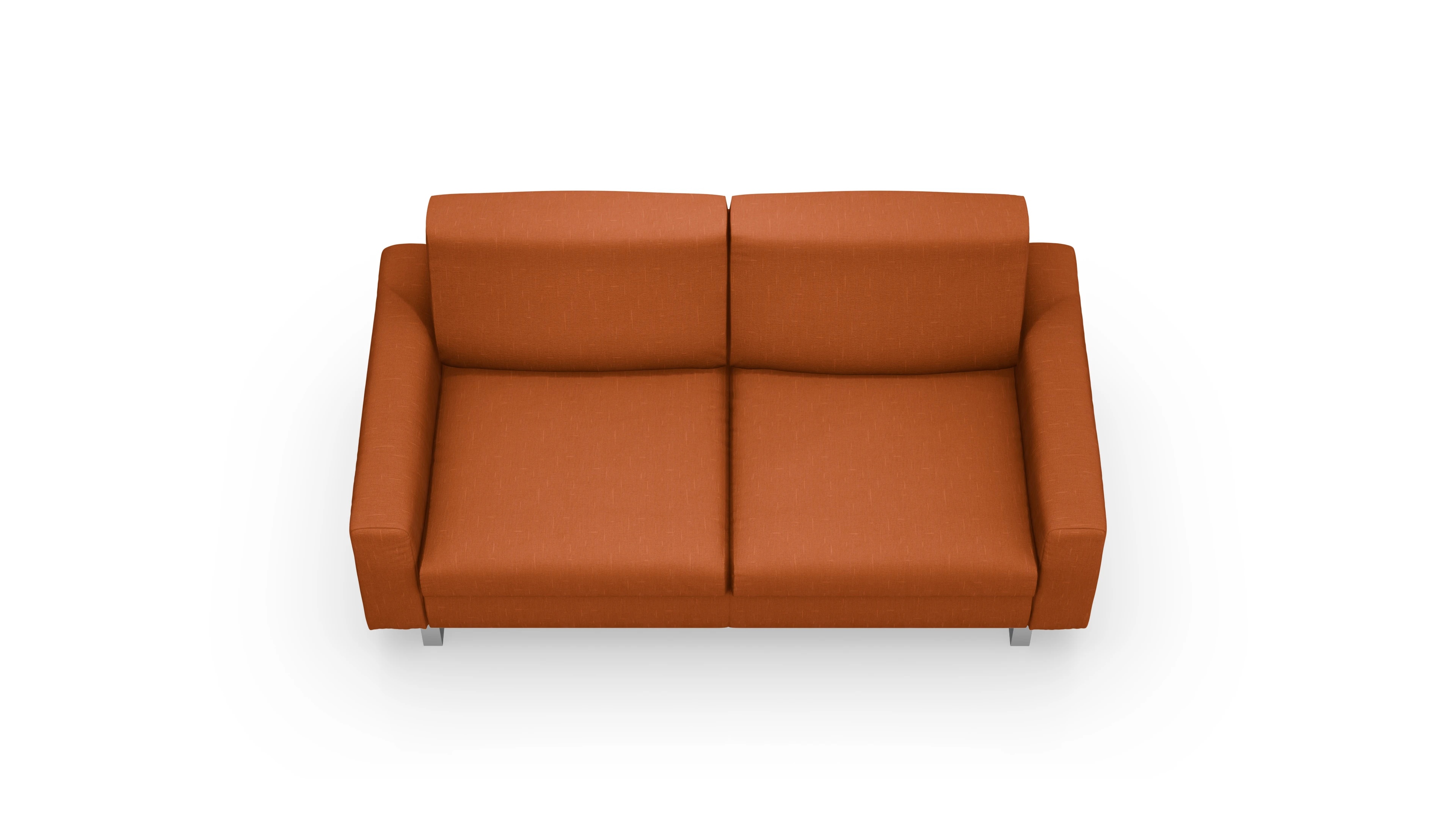 Schlafsofa Fontego Ansicht des Produktes Fontego 2,5-Sitzer in Stoff orange