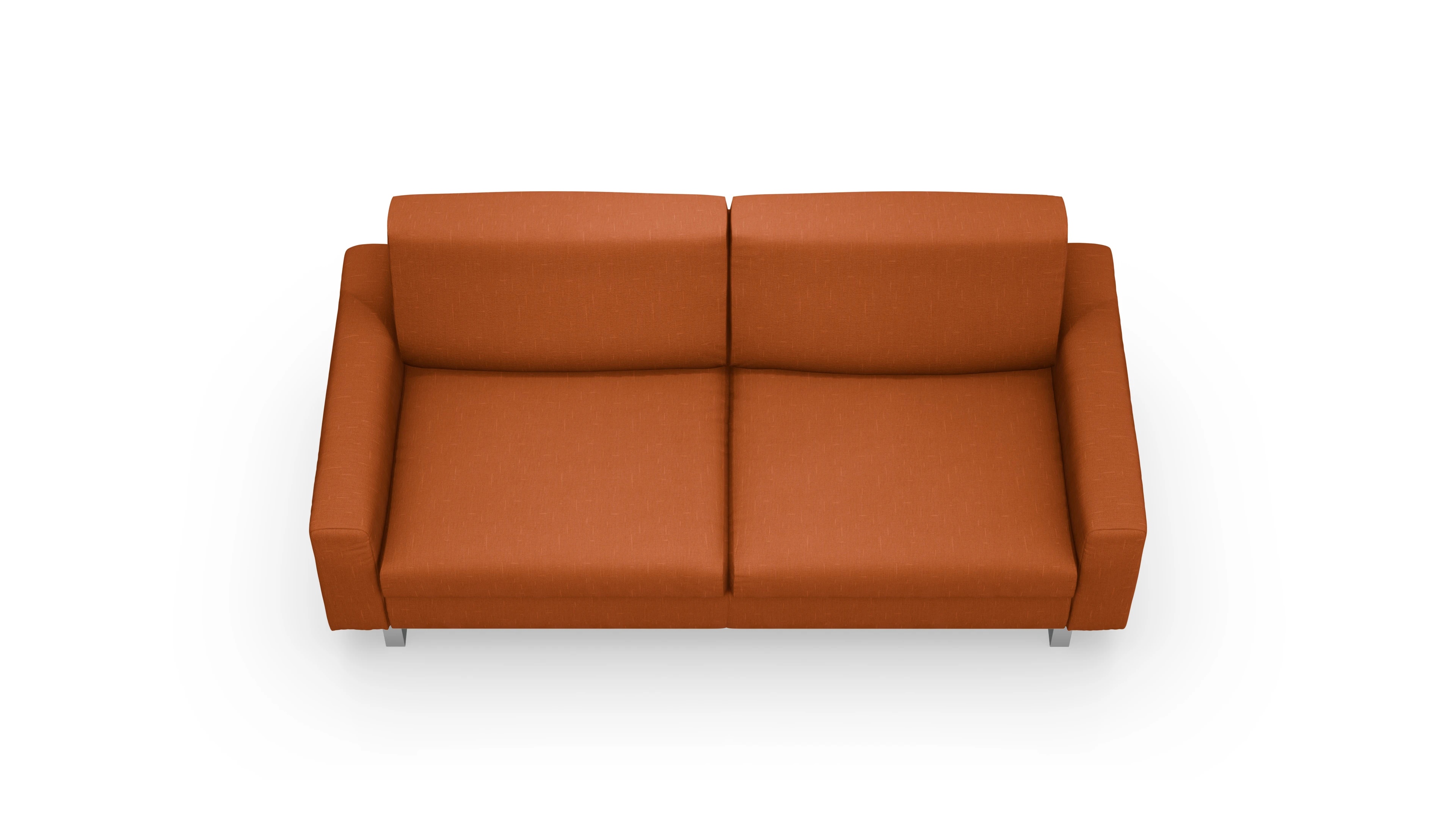Schlafsofa Fontego Ansicht des Produktes Fontego 3-Sitzer in Stoff orange