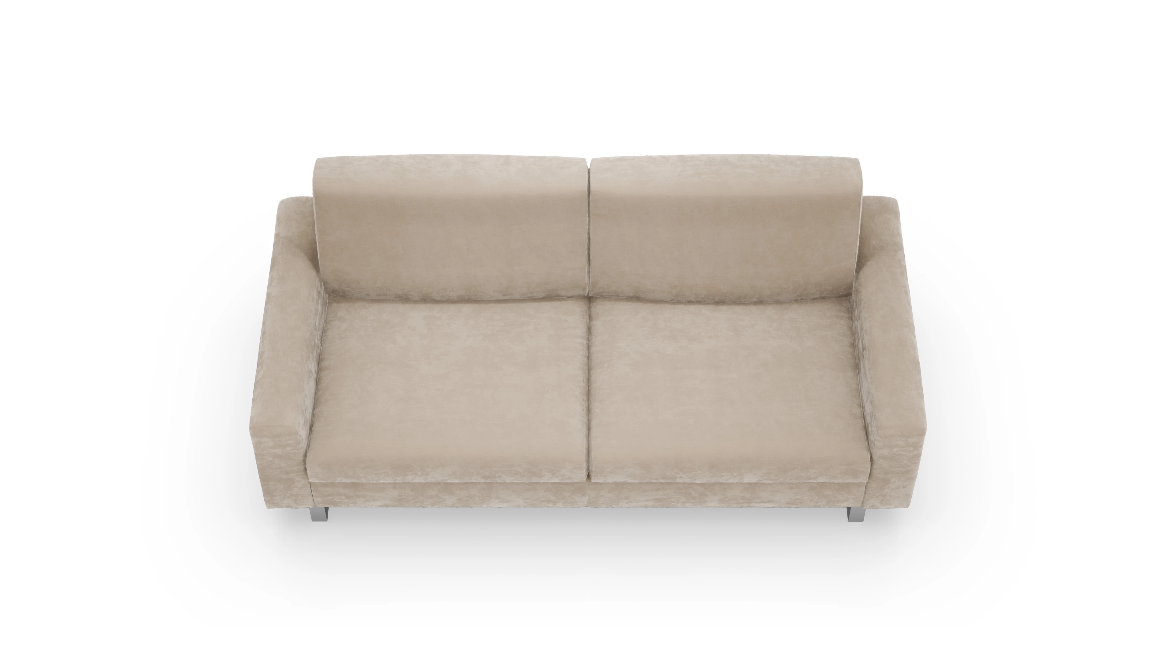 Schlafsofa Fontego Ansicht des Produktes Fontego 3-Sitzer in Samt beige
