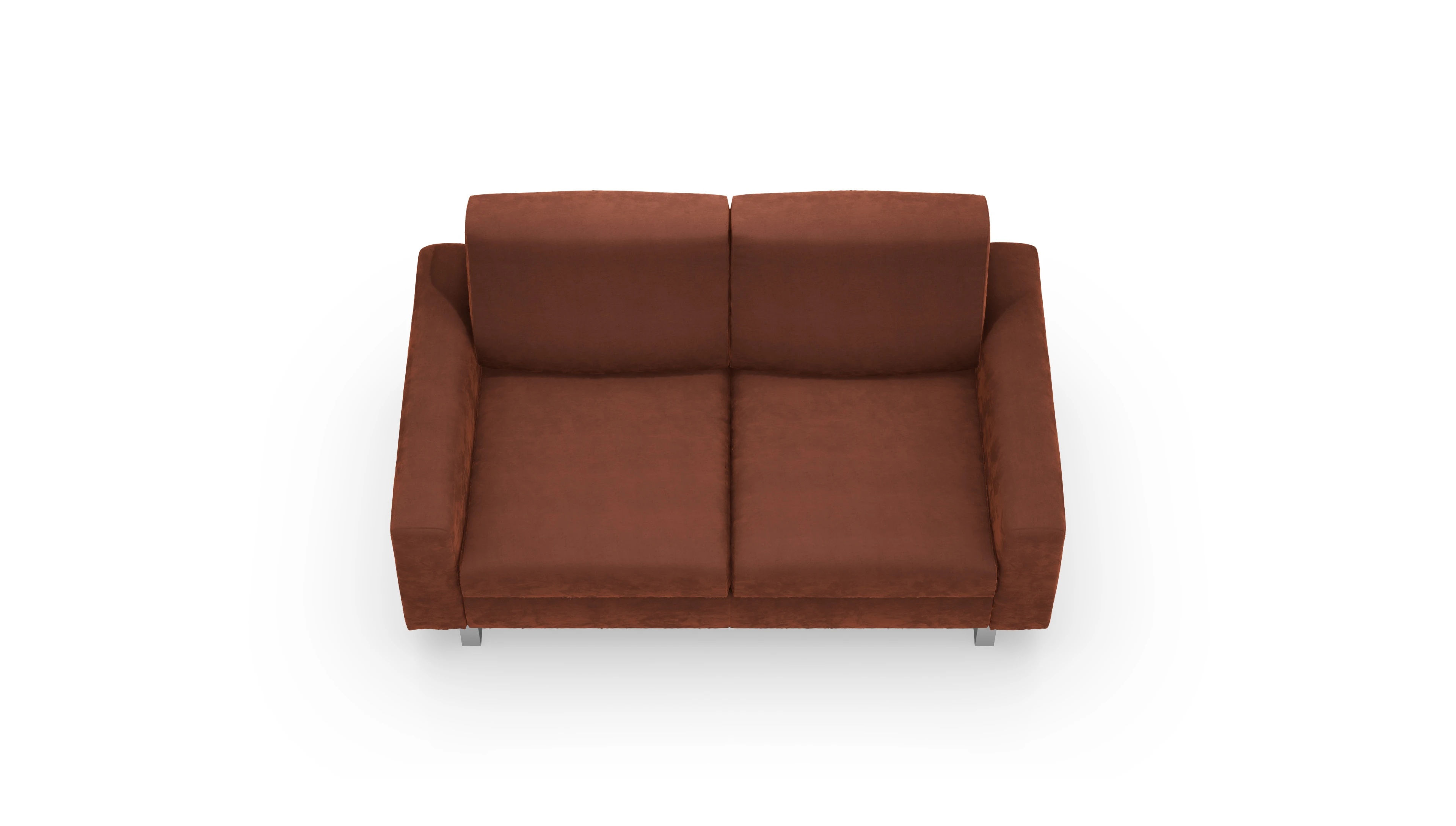 Schlafsofa Fontego Ansicht des Produktes Fontego 2-Sitzer in Samt orange