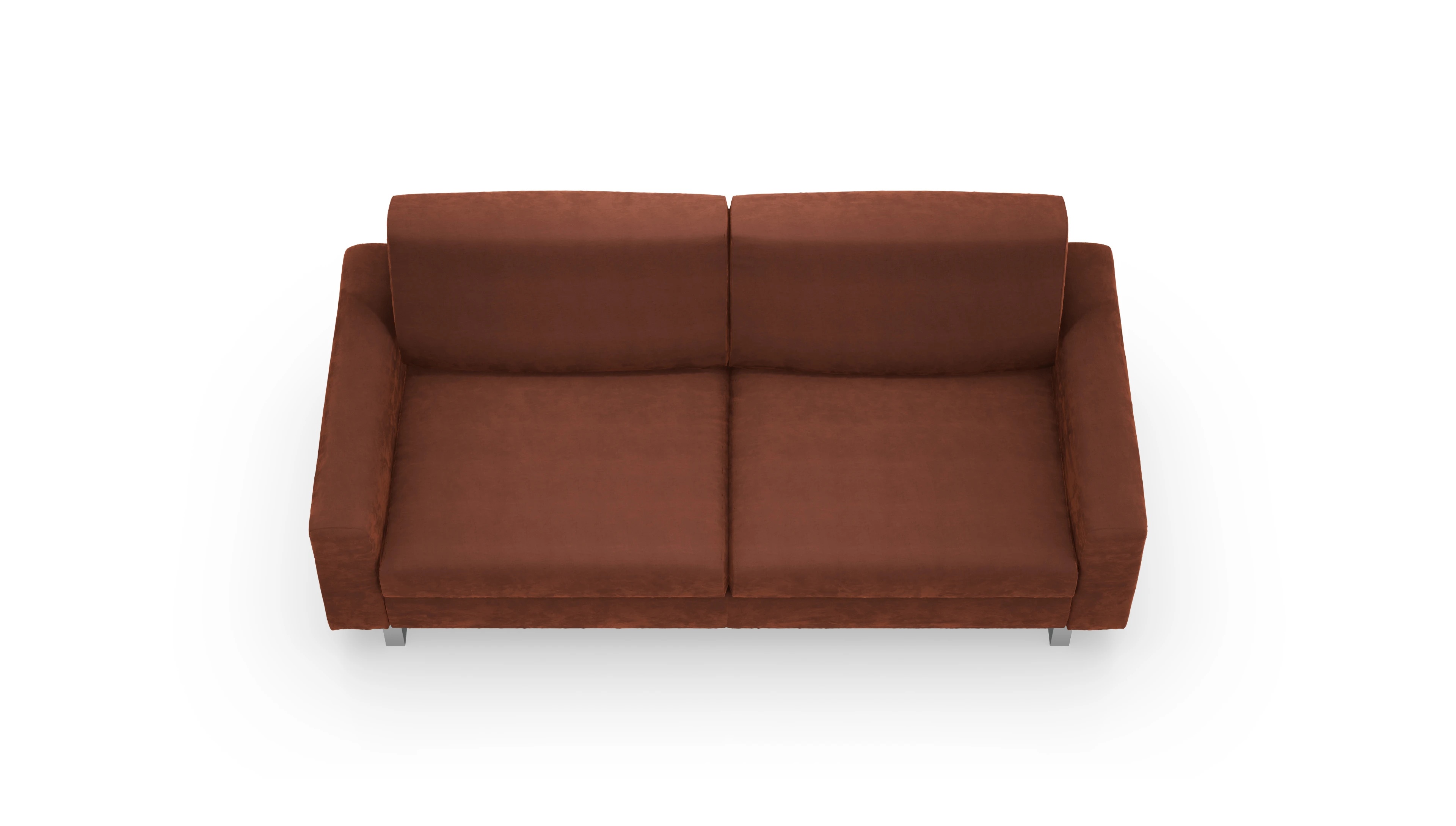 Schlafsofa Fontego Ansicht des Produktes Fontego 3-Sitzer in Samt orange