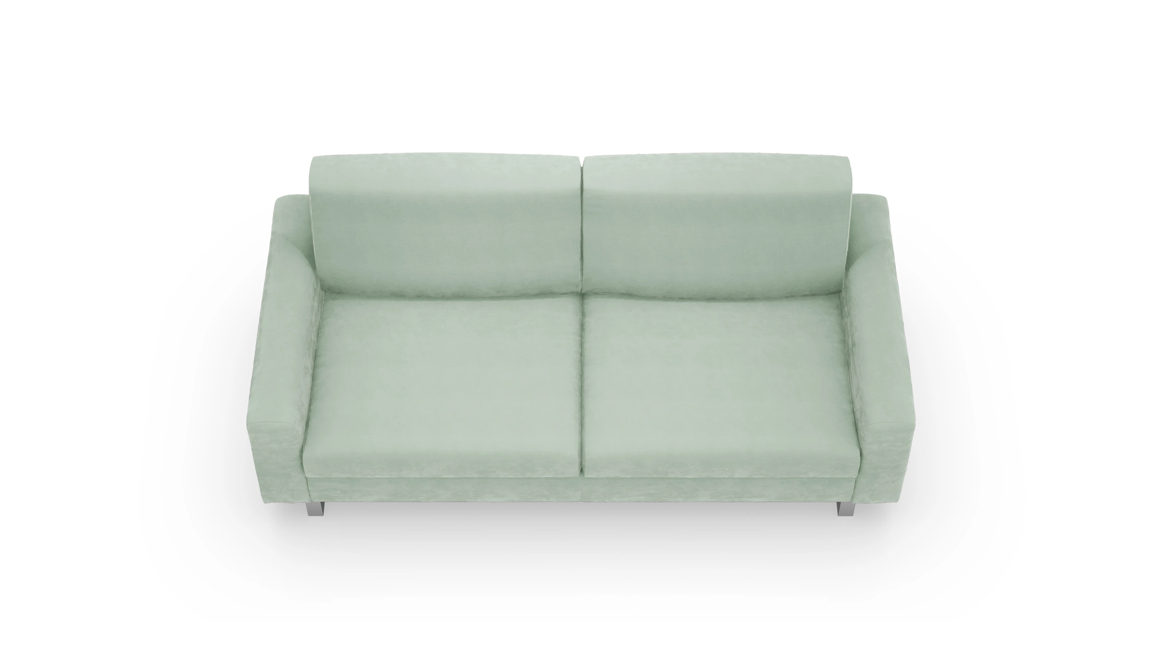 Schlafsofa Fontego Ansicht des Produktes Fontego 3-Sitzer in Samt grün