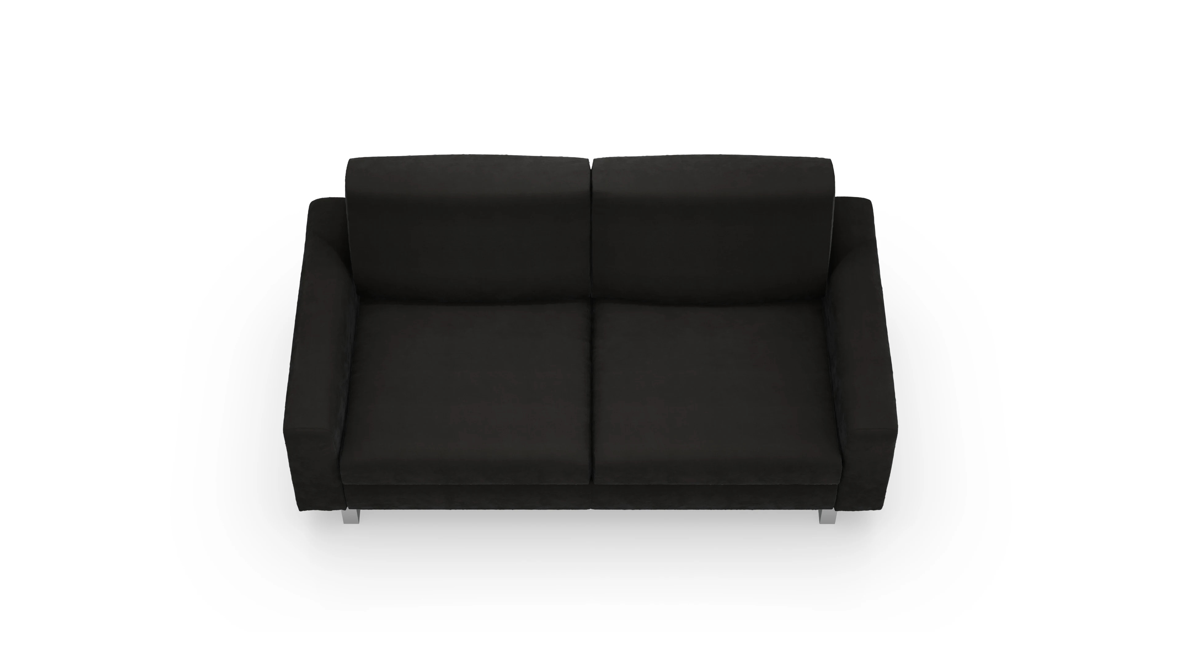 Schlafsofa Fontego Ansicht des Produktes Fontego 2,5-Sitzer in Samt schwarz