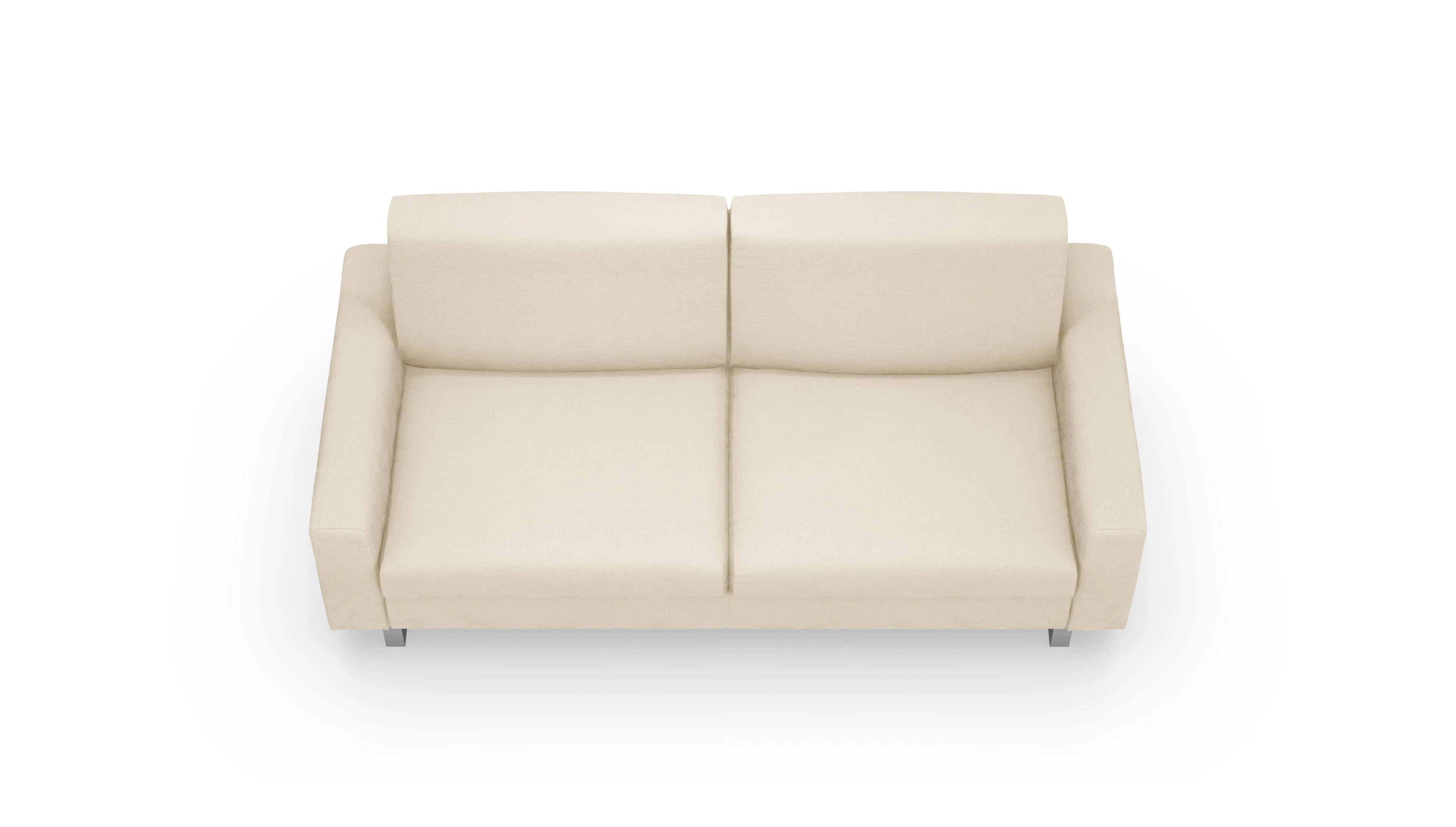 Schlafsofa Fontego Ansicht des Produktes Fontego 3-Sitzer in Stoff weiß