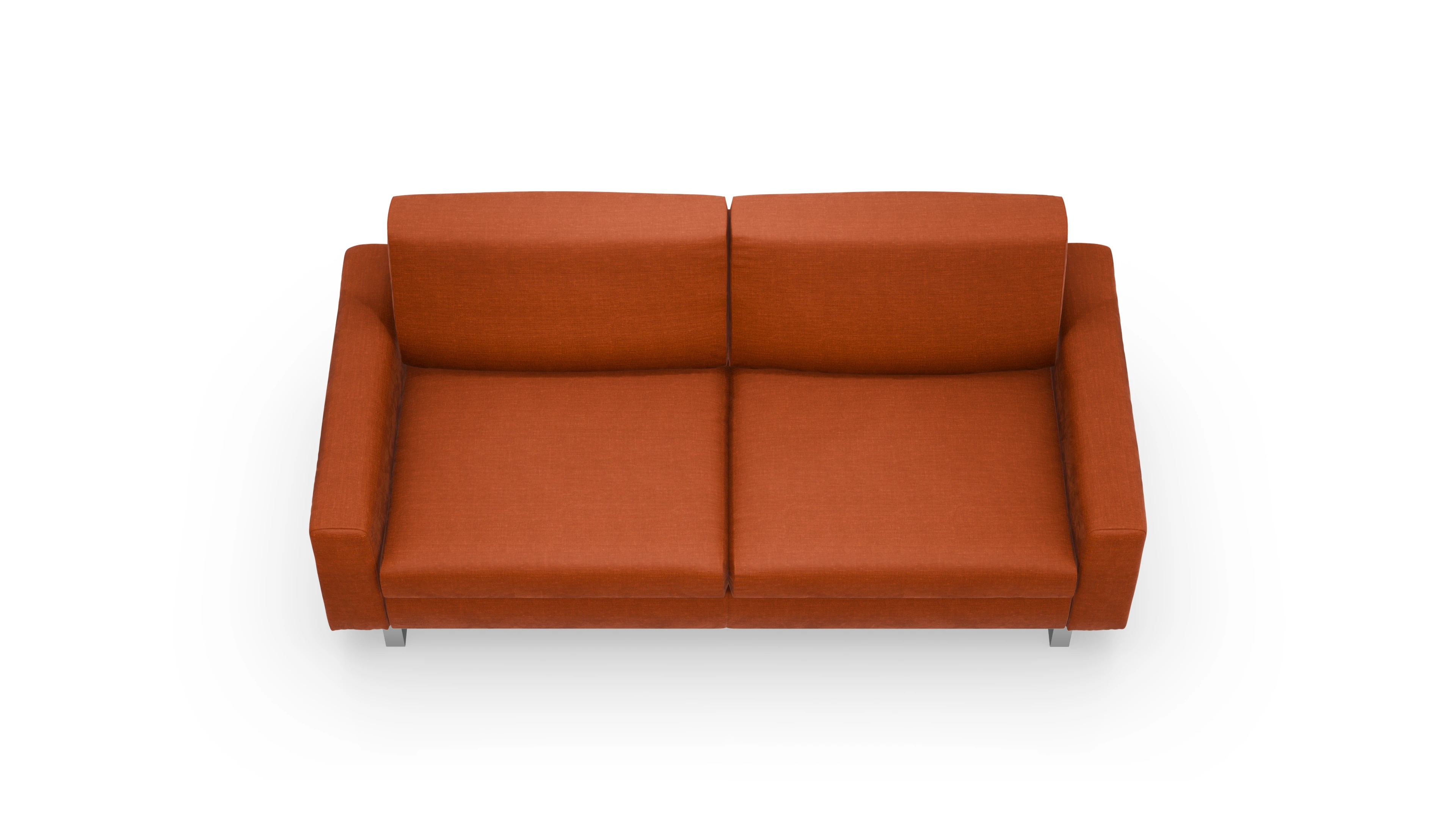 Schlafsofa Fontego Ansicht des Produktes Fontego 3-Sitzer in Stoff orange