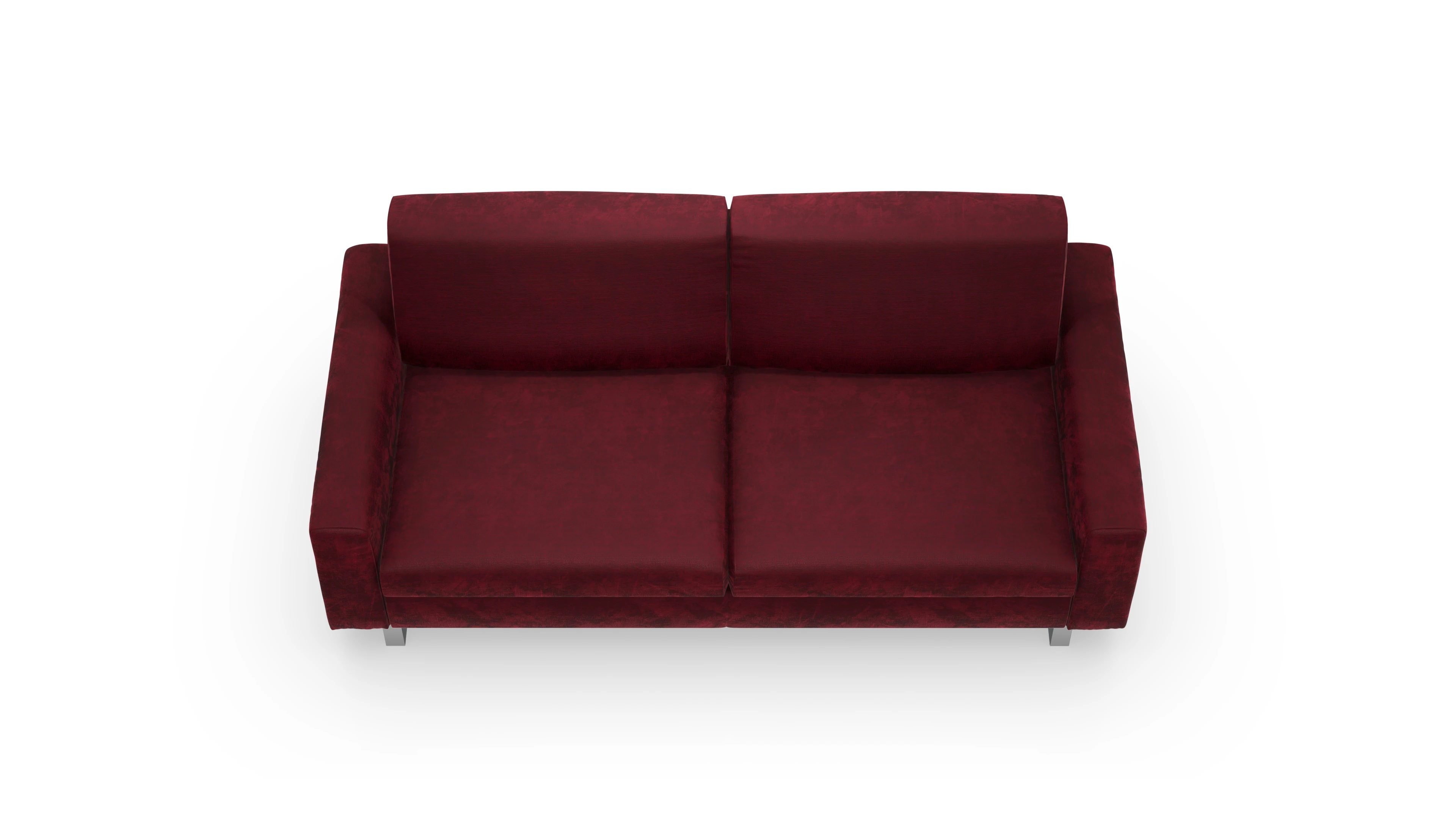 Schlafsofa Fontego Ansicht des Produktes Fontego 3-Sitzer in Stoff rot