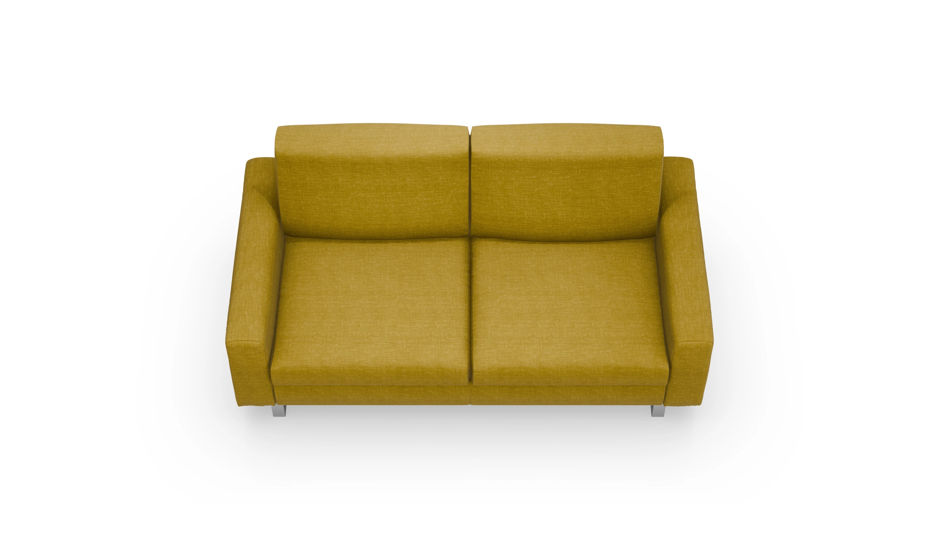 Schlafsofa Fontego Ansicht des Produktes Fontego 2,5-Sitzer in Stoff gelb