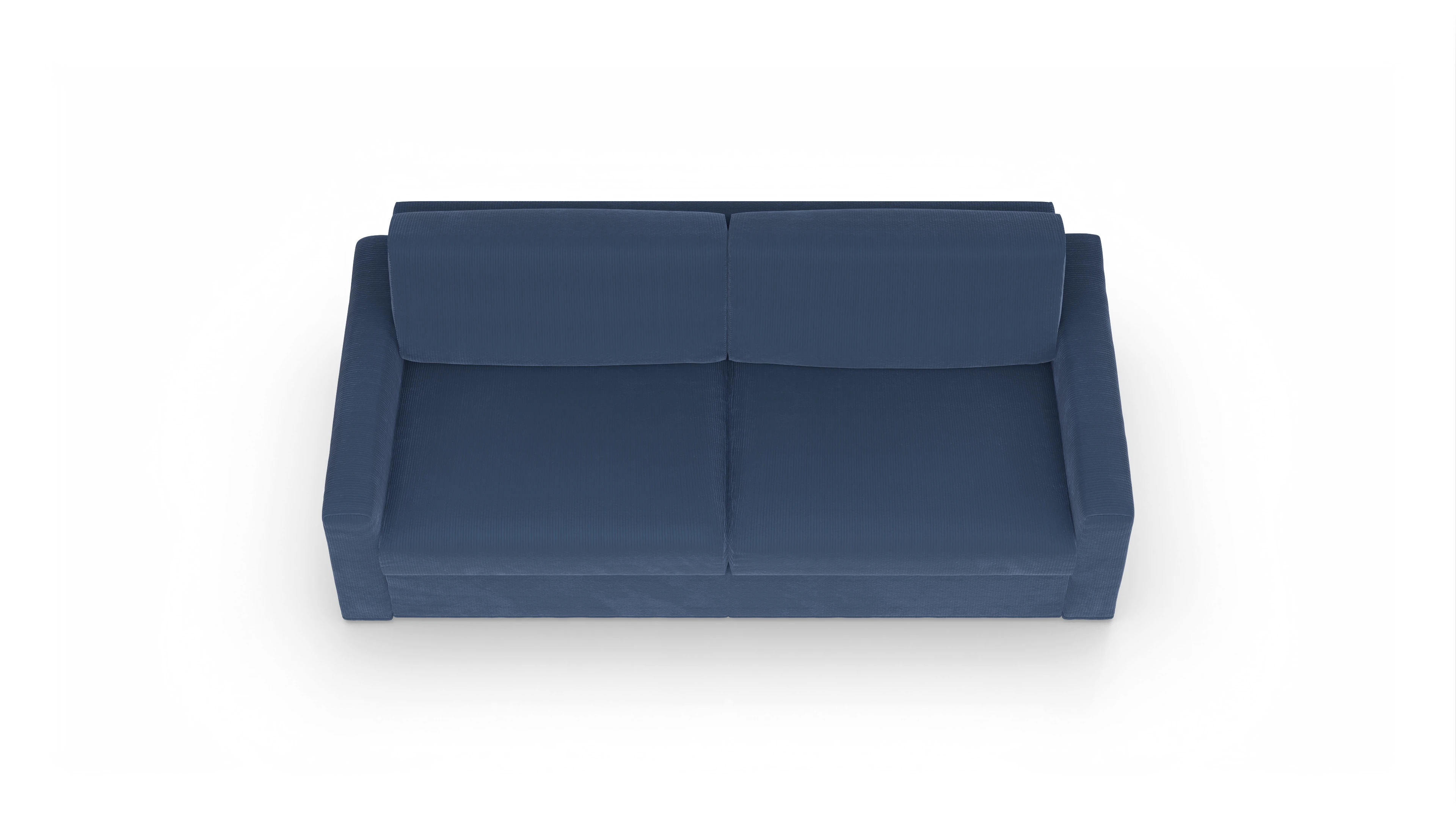 Ansicht des Produktes Vinanti 3-Sitzer in Cord blau