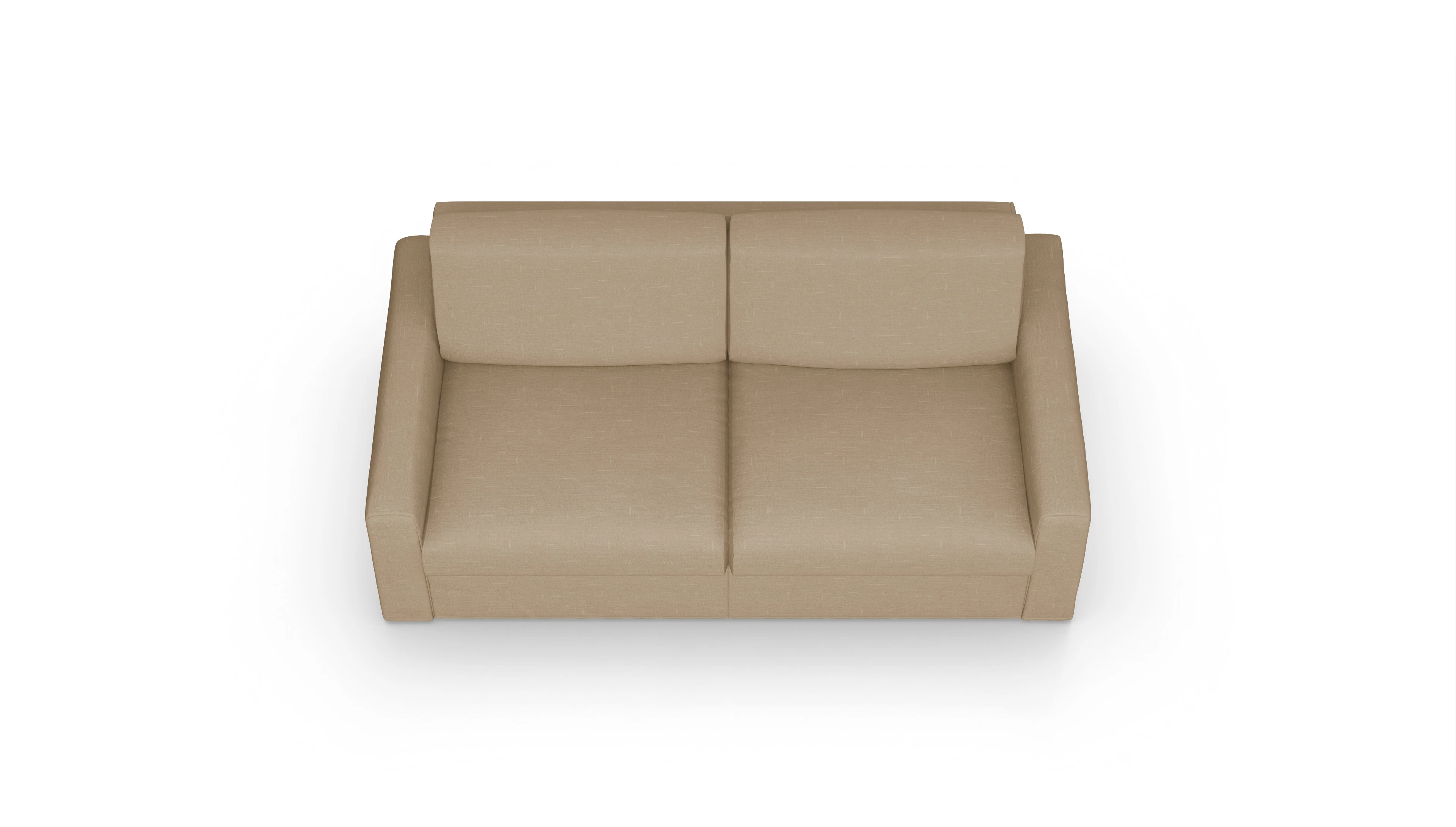 Schlafsofa Vinanti in Stoff Ansicht des Produktes Vinanti 2,5-Sitzer in Stoff braun