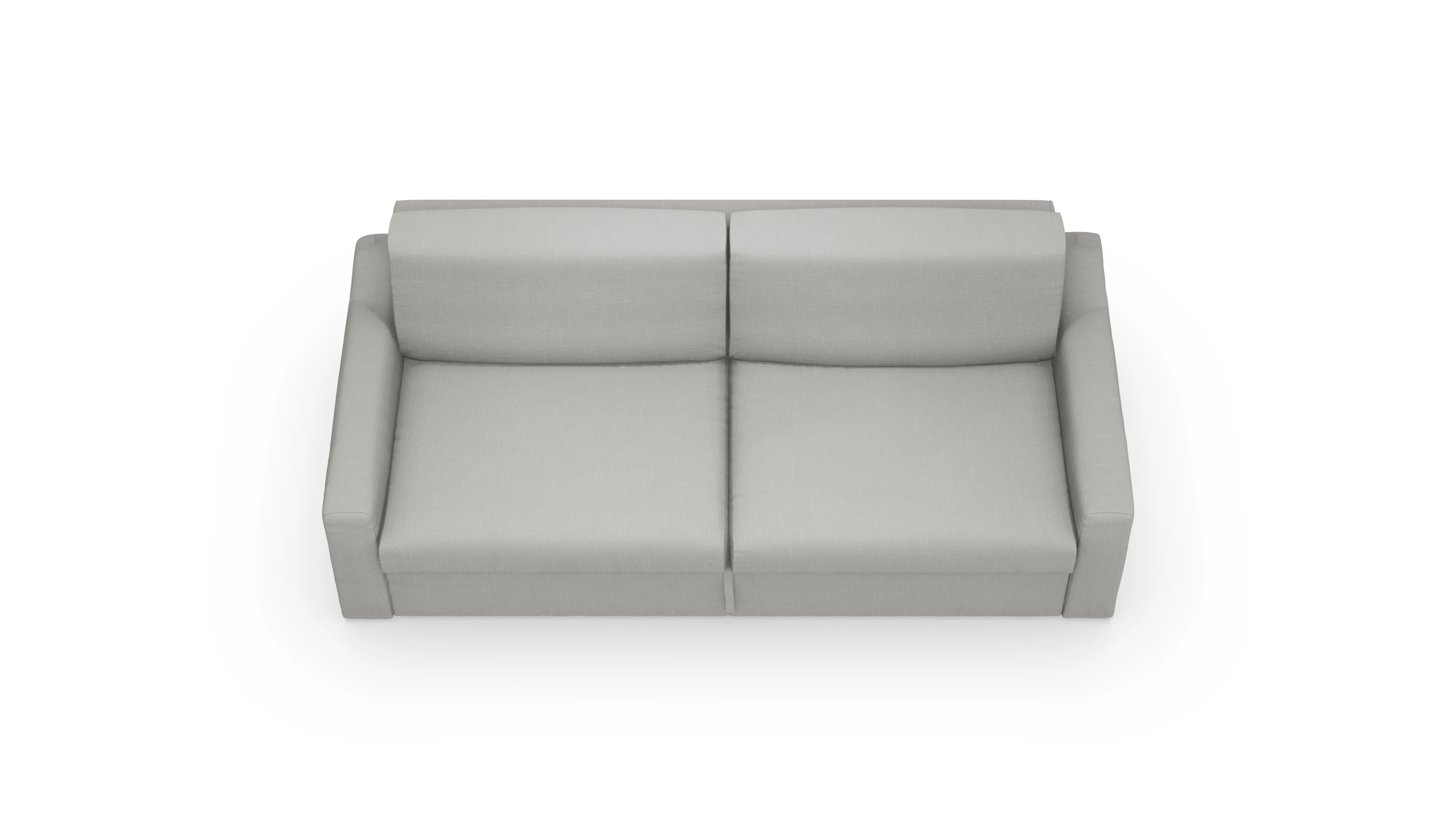 Schlafsofa Vinanti in Stoff Ansicht des Produktes Vinanti 3-Sitzer in Stoff grau