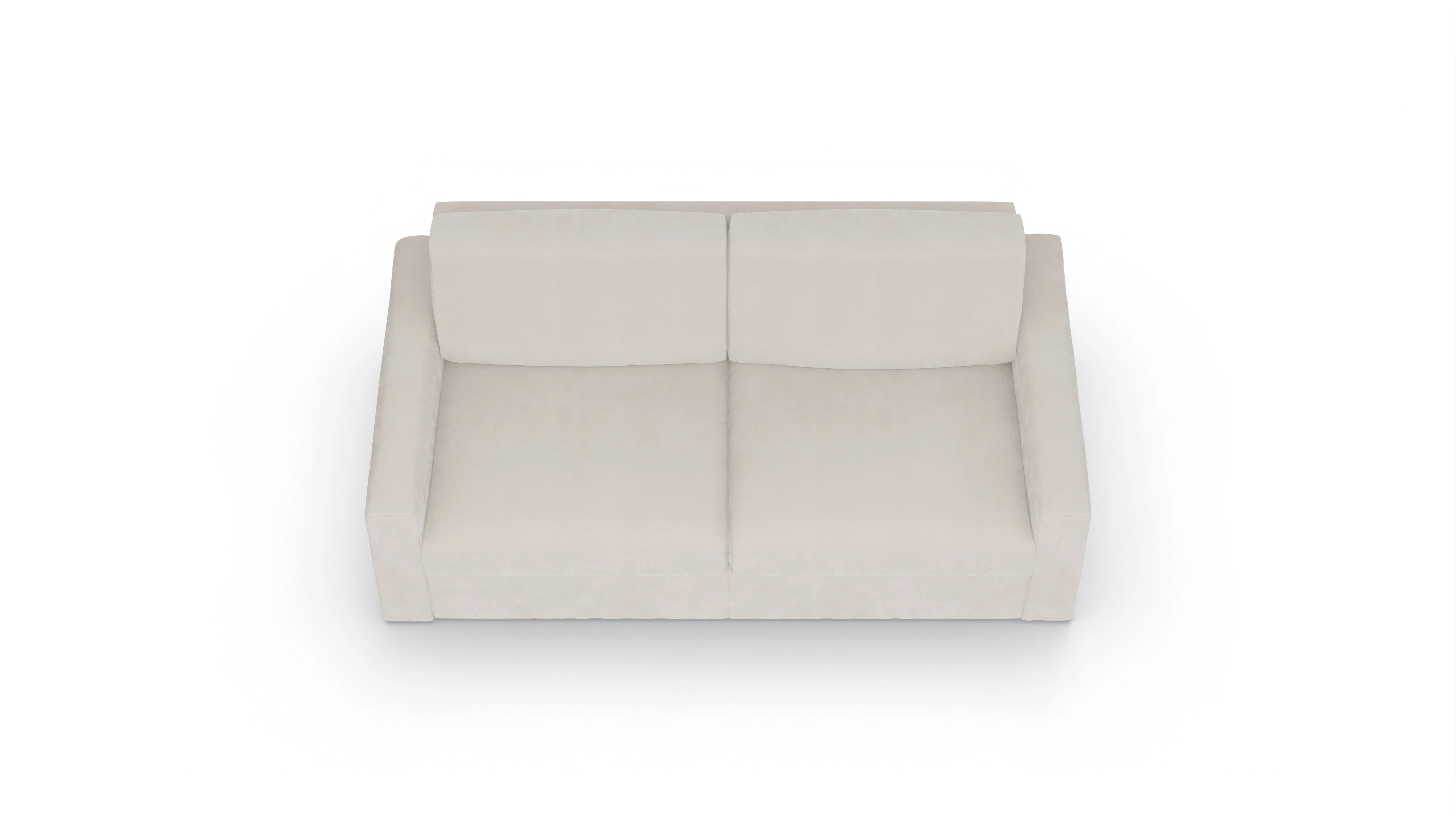 Ansicht des Produktes Vinanti 2,5-Sitzer in Samt weiß