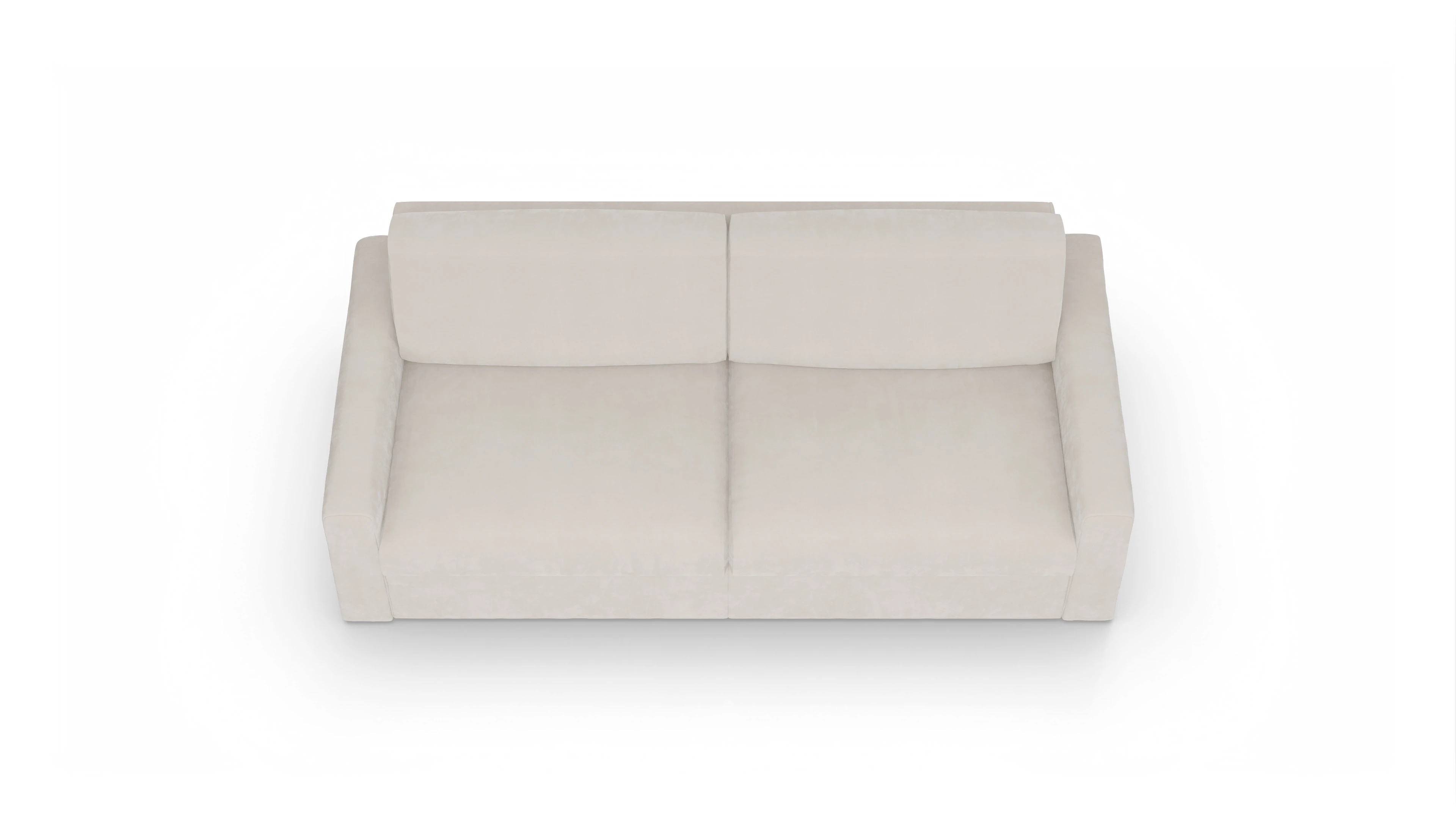 Ansicht des Produktes Vinanti 3-Sitzer in Samt weiß