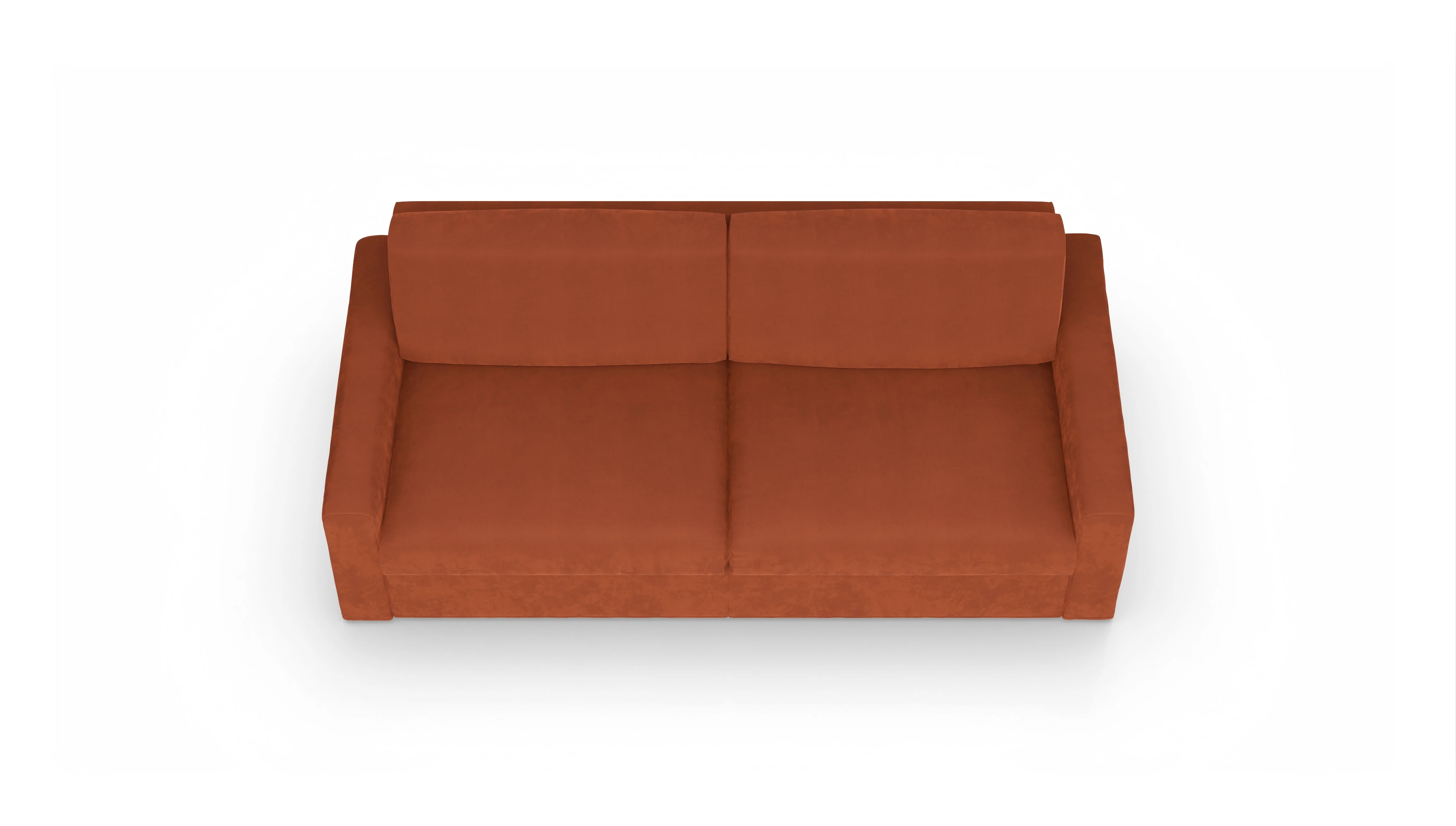 Ansicht des Produktes Vinanti 3-Sitzer in Samt orange