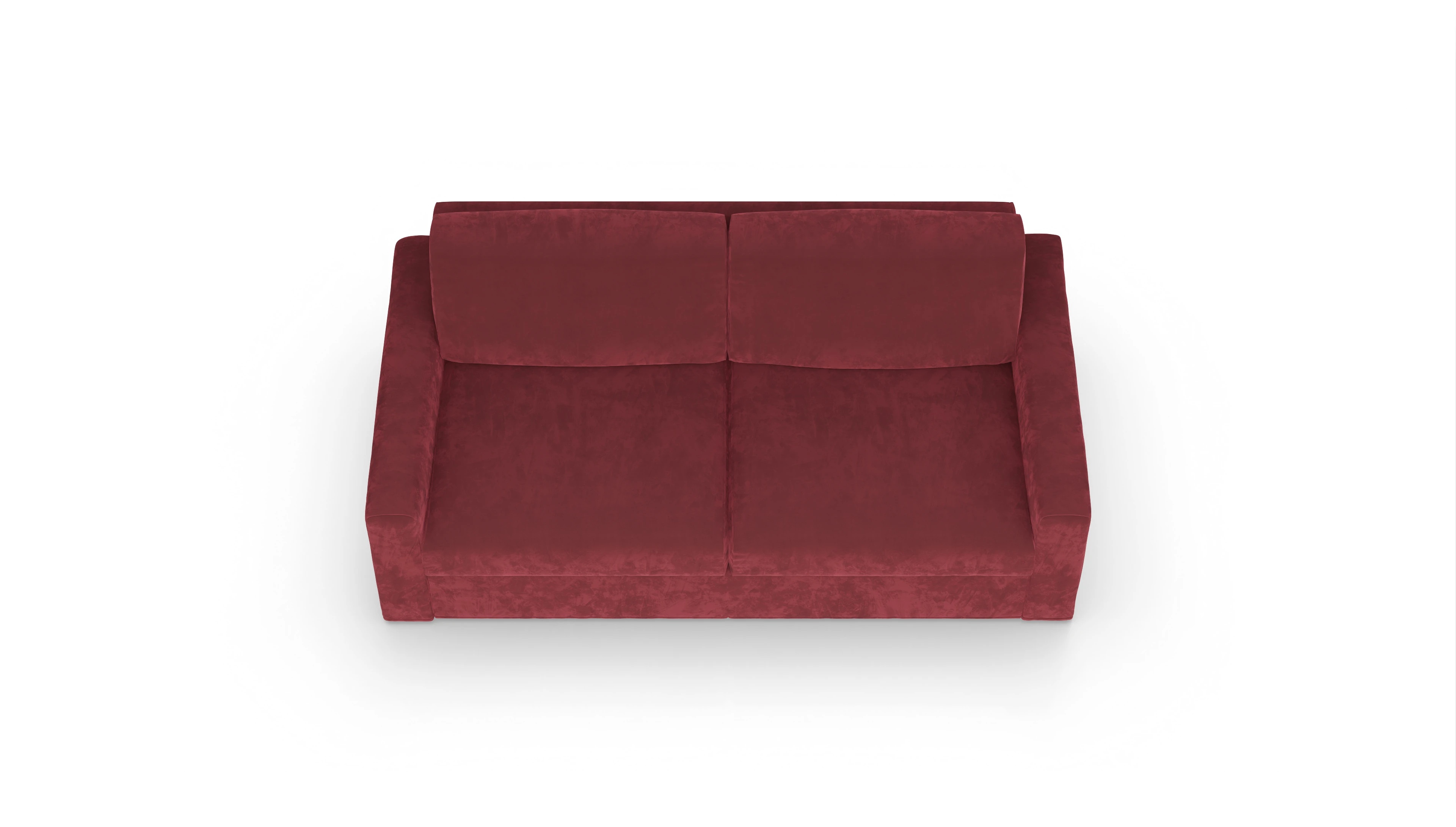 Ansicht des Produktes Vinanti 2,5-Sitzer in Samt rot