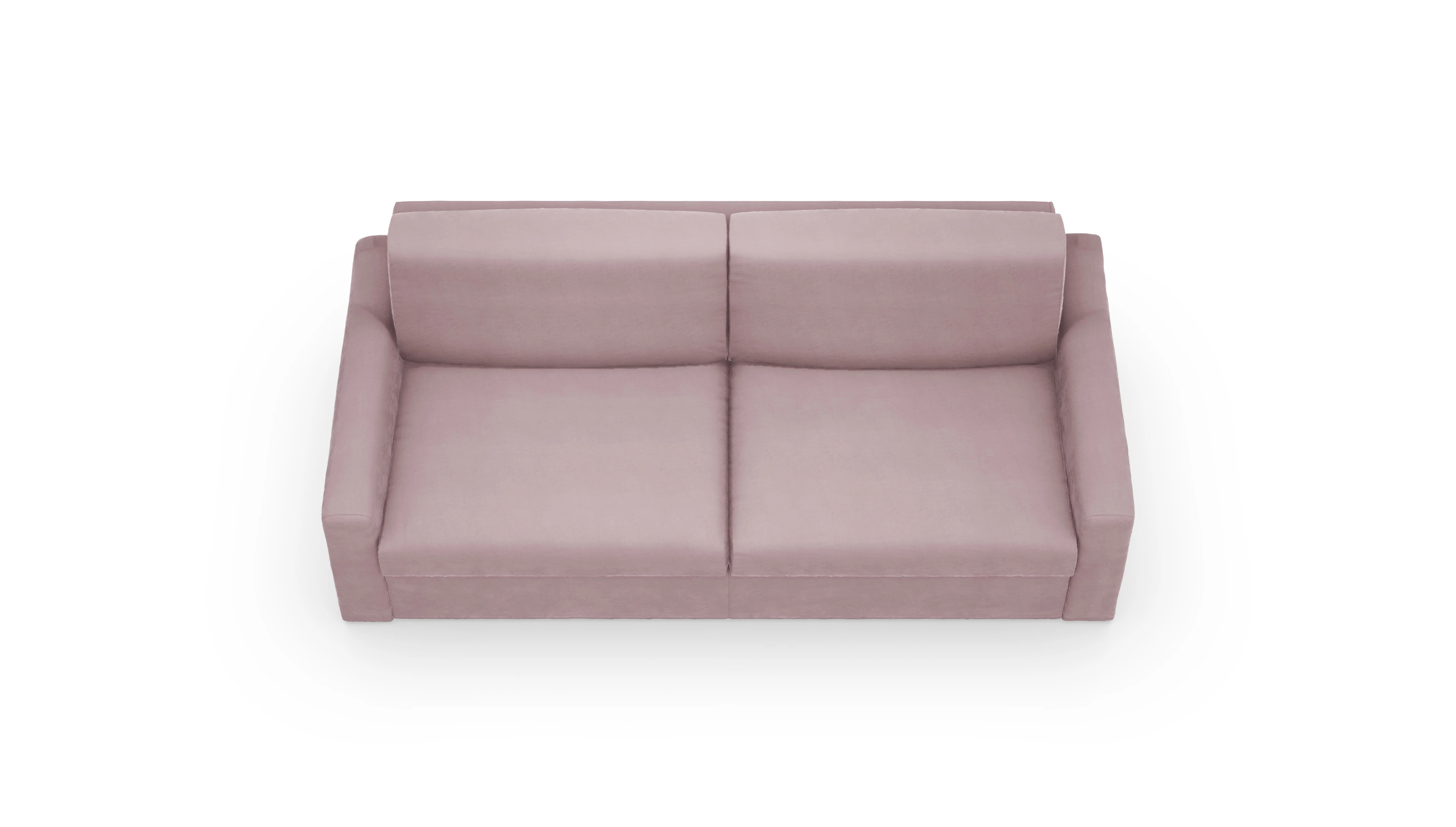 Schlafsofa Vinanti in Stoff Ansicht des Produktes Vinanti 3-Sitzer in Samt rot