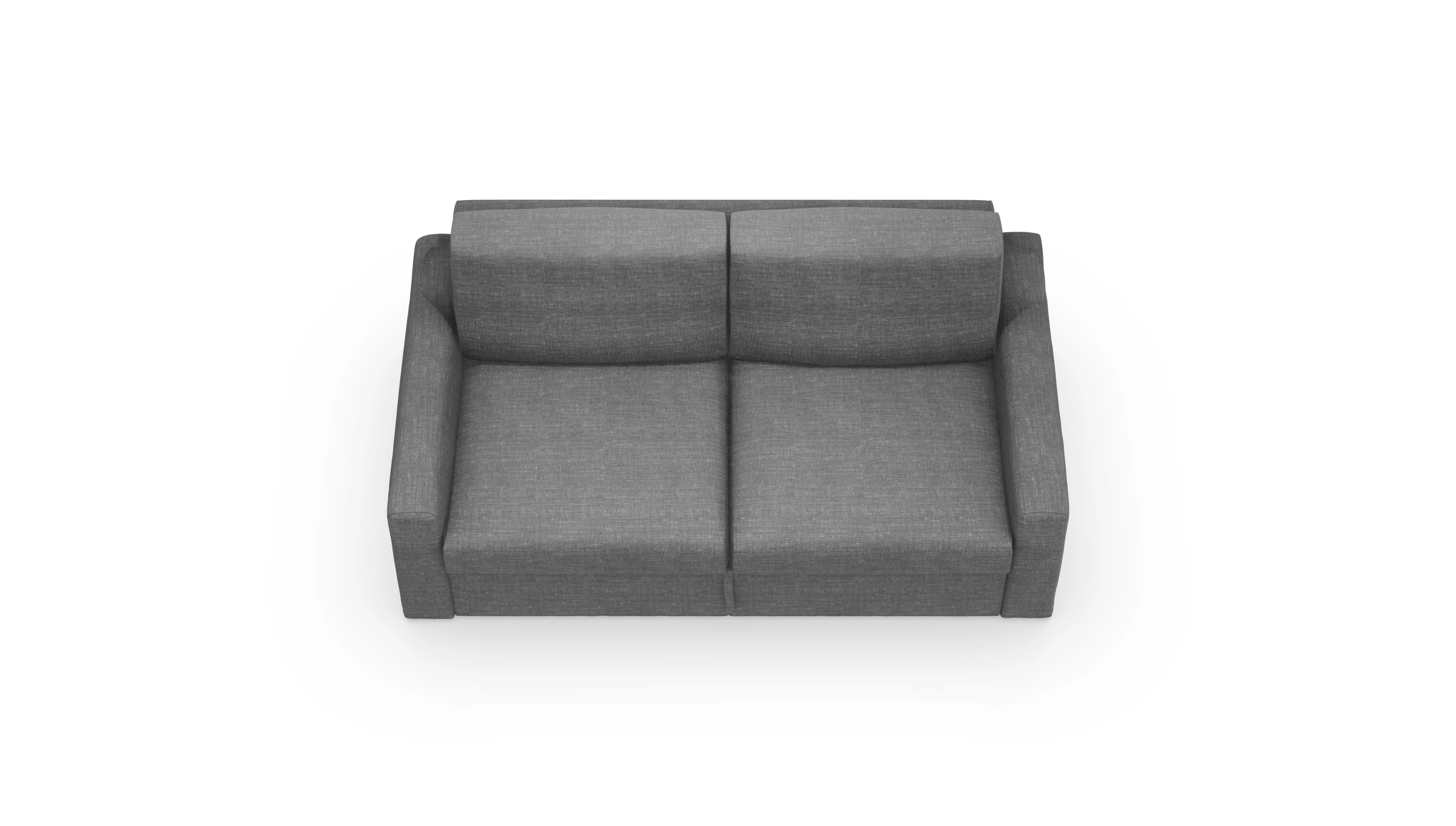 Schlafsofa Vinanti in Stoff Ansicht des Produktes Vinanti 2-Sitzer in Stoff grau