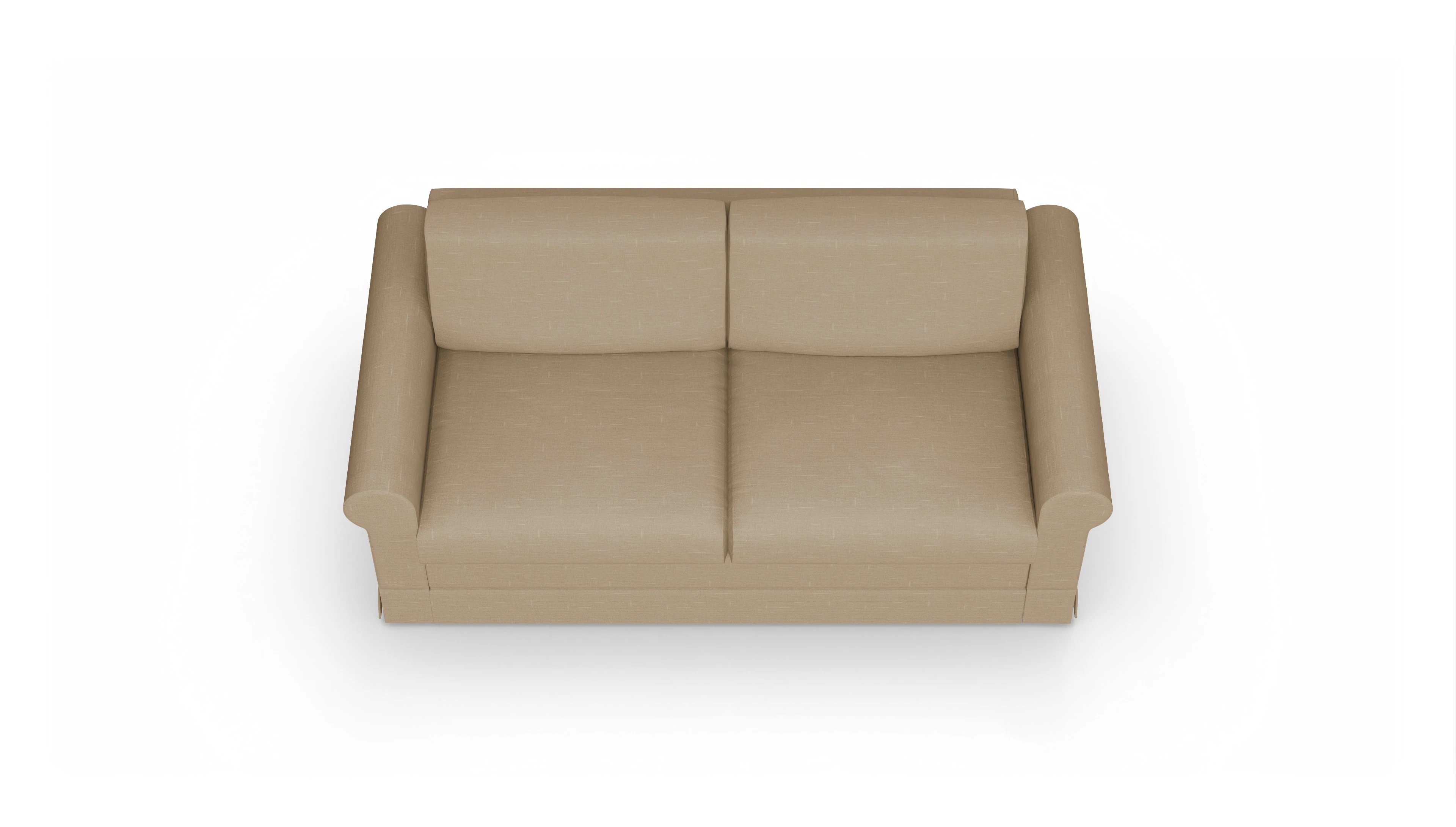 Schlafcouch Bareteri Ansicht des Produktes Bareteri 2,5-Sitzer in Stoff braun