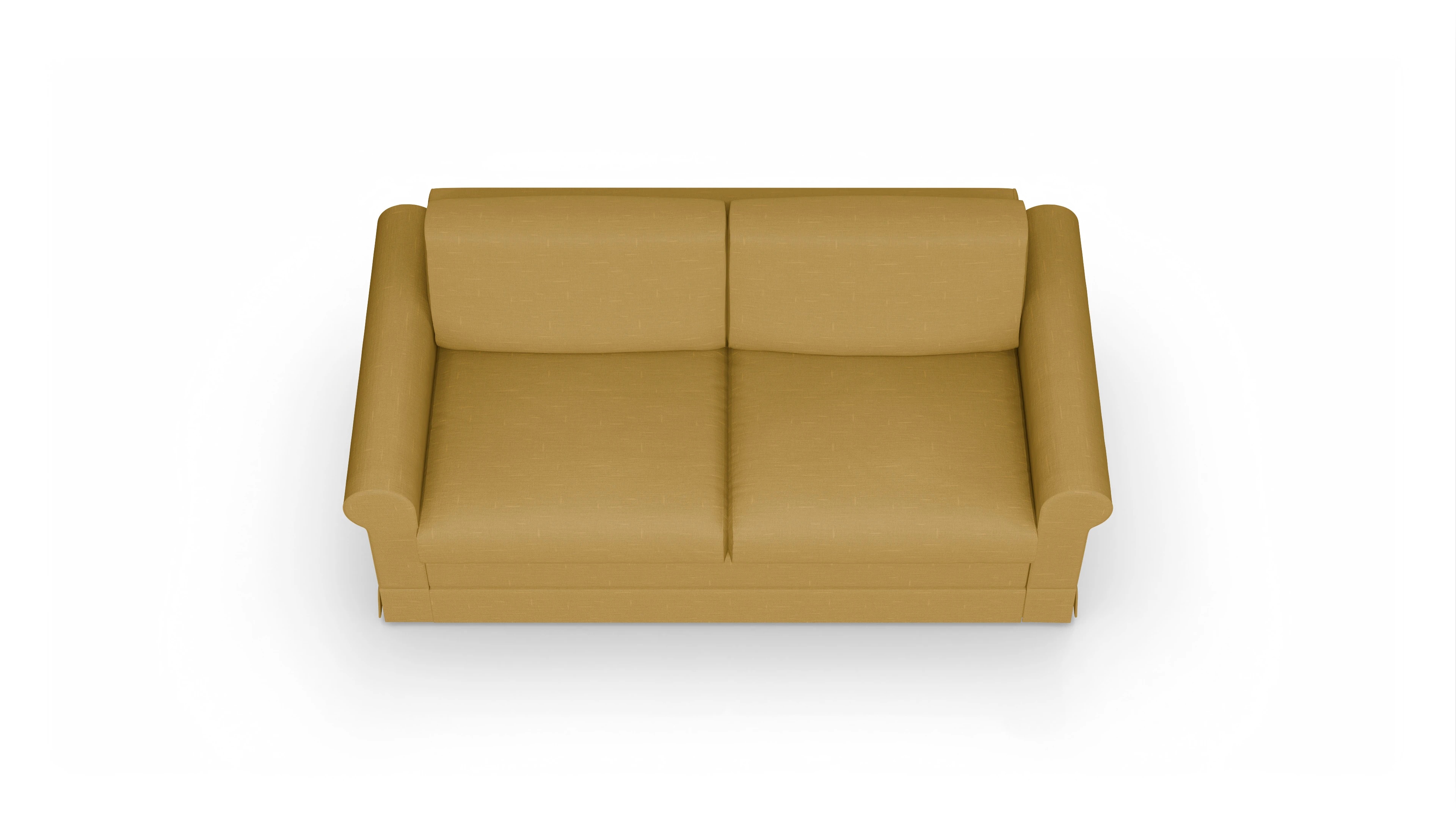 Schlafcouch Bareteri Ansicht des Produktes Bareteri 2,5-Sitzer in Stoff gelb