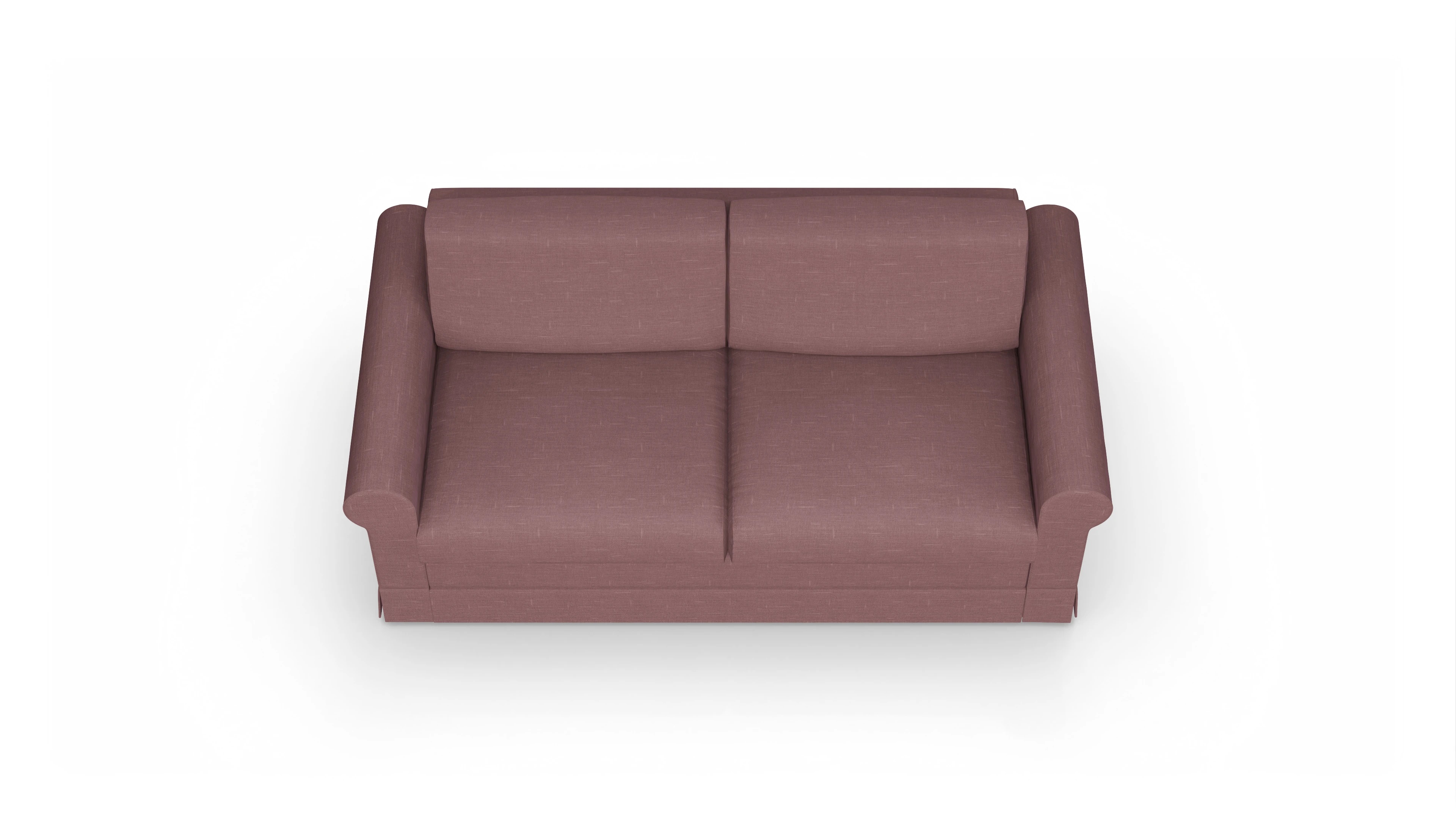 Schlafcouch Bareteri Ansicht des Produktes Bareteri 2,5-Sitzer in Stoff rot